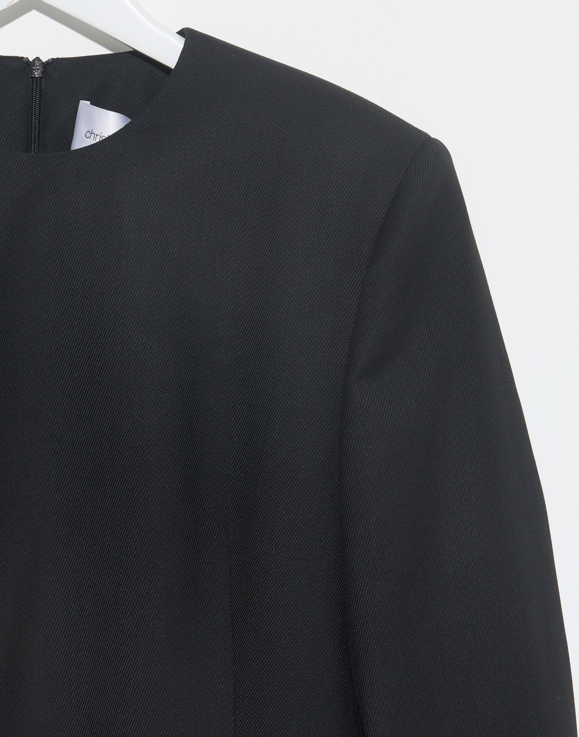 Black Silk & Wool Dina Tailored Dress - Image 8
