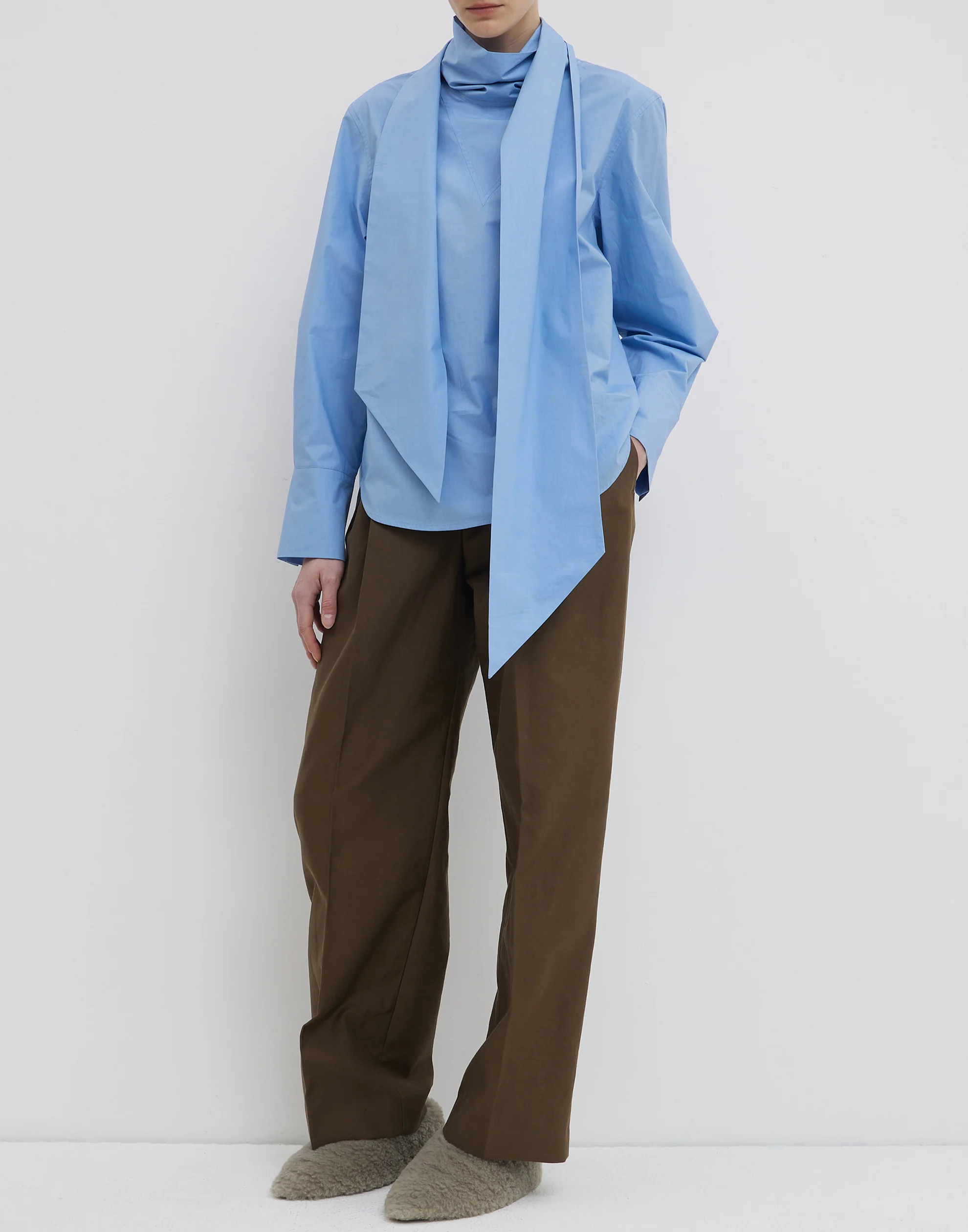 Cerulean Cotton Temine Longsleeve Shirt - Image 3