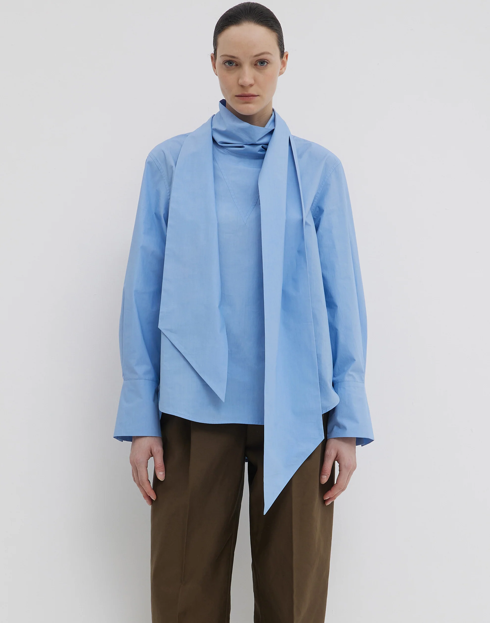 Cerulean Cotton Temine Longsleeve Shirt - Image 7