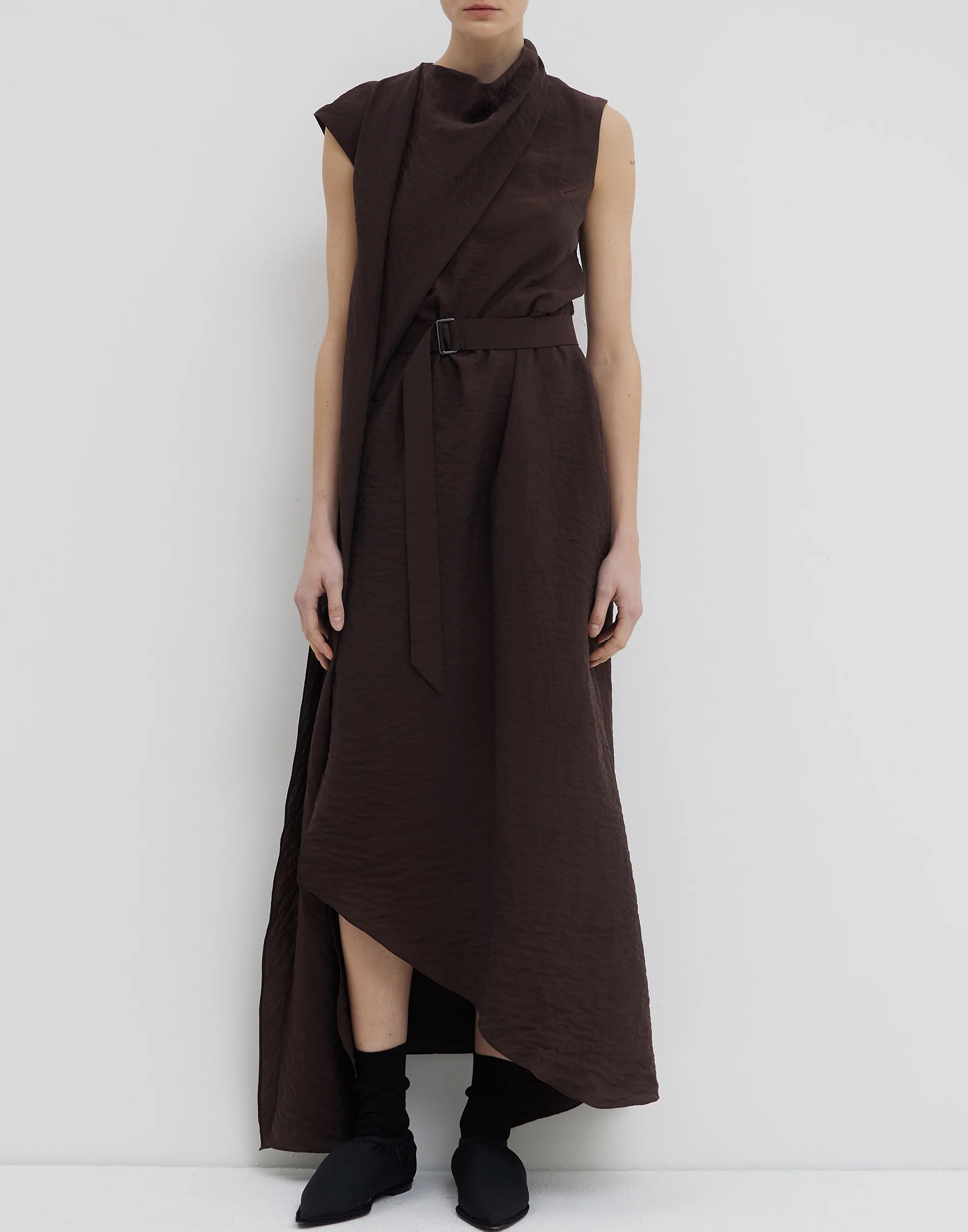 Porto Silk Blend Daju Sleeveless Dress - Image 6