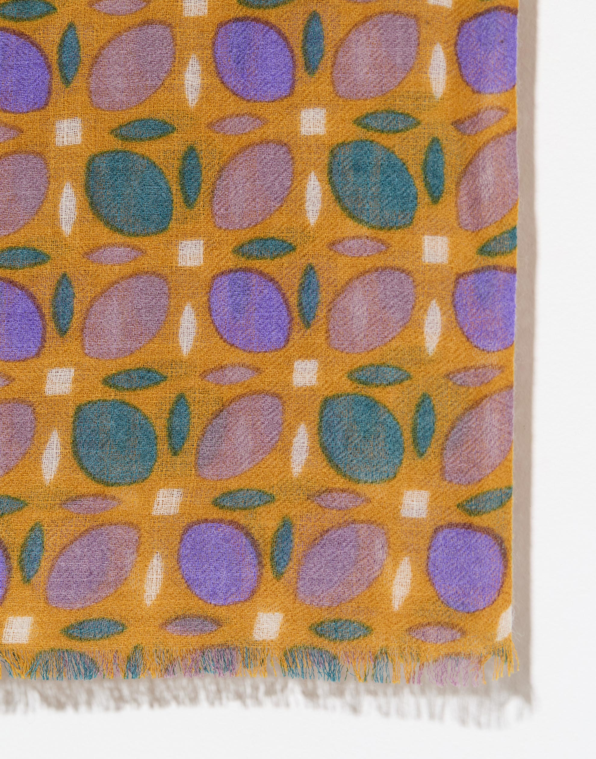 Marigold Wool & Cashmere Blend Square Scarf - Image 3