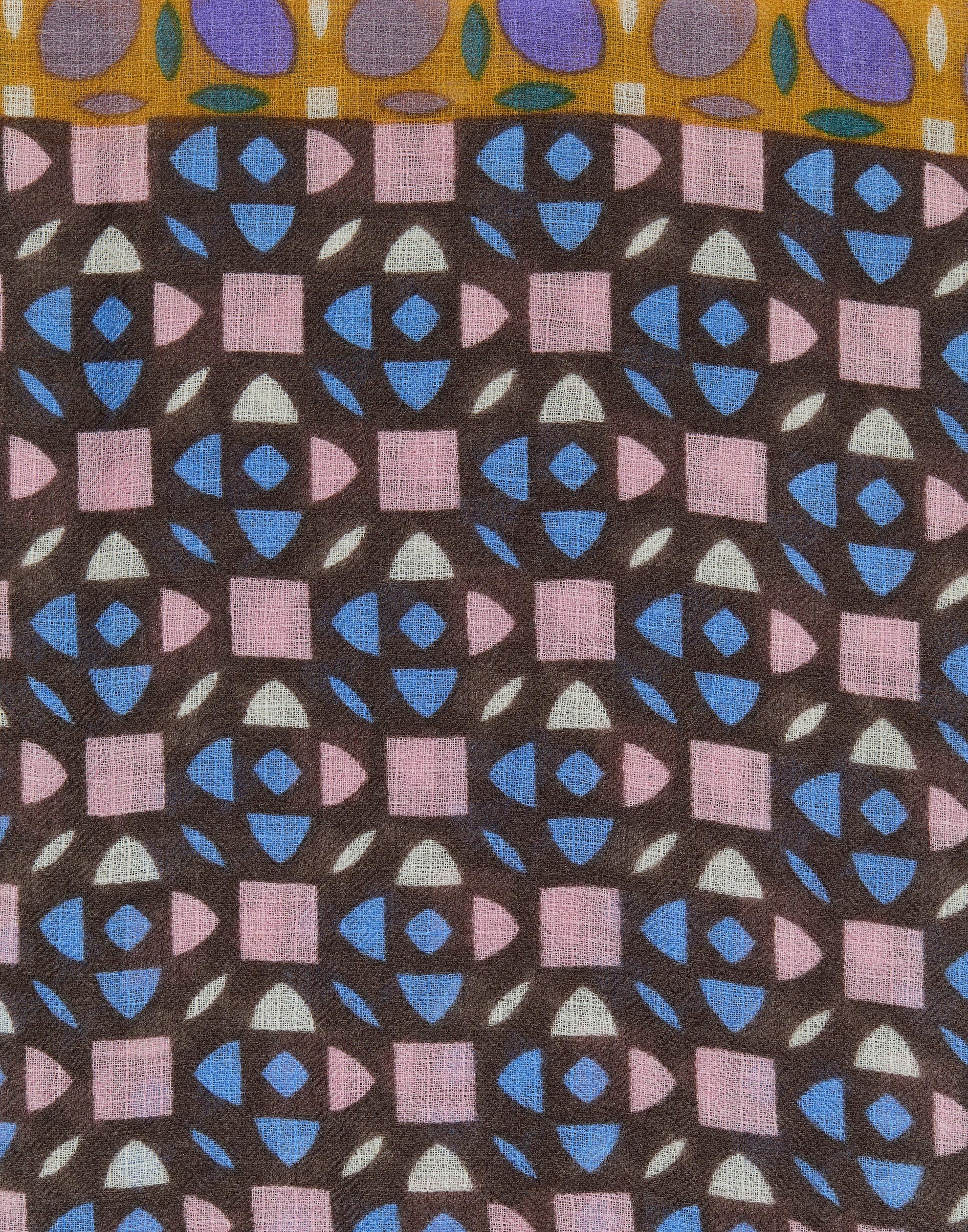 Marigold Wool & Cashmere Blend Square Scarf - Image 4