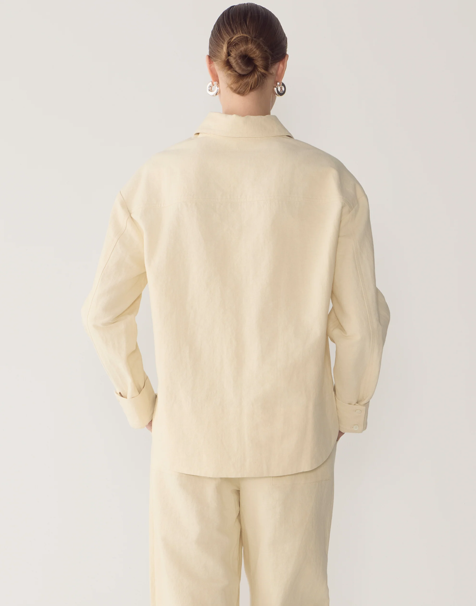 Bone Cotton & Linen Andrea Shirt - Image 4