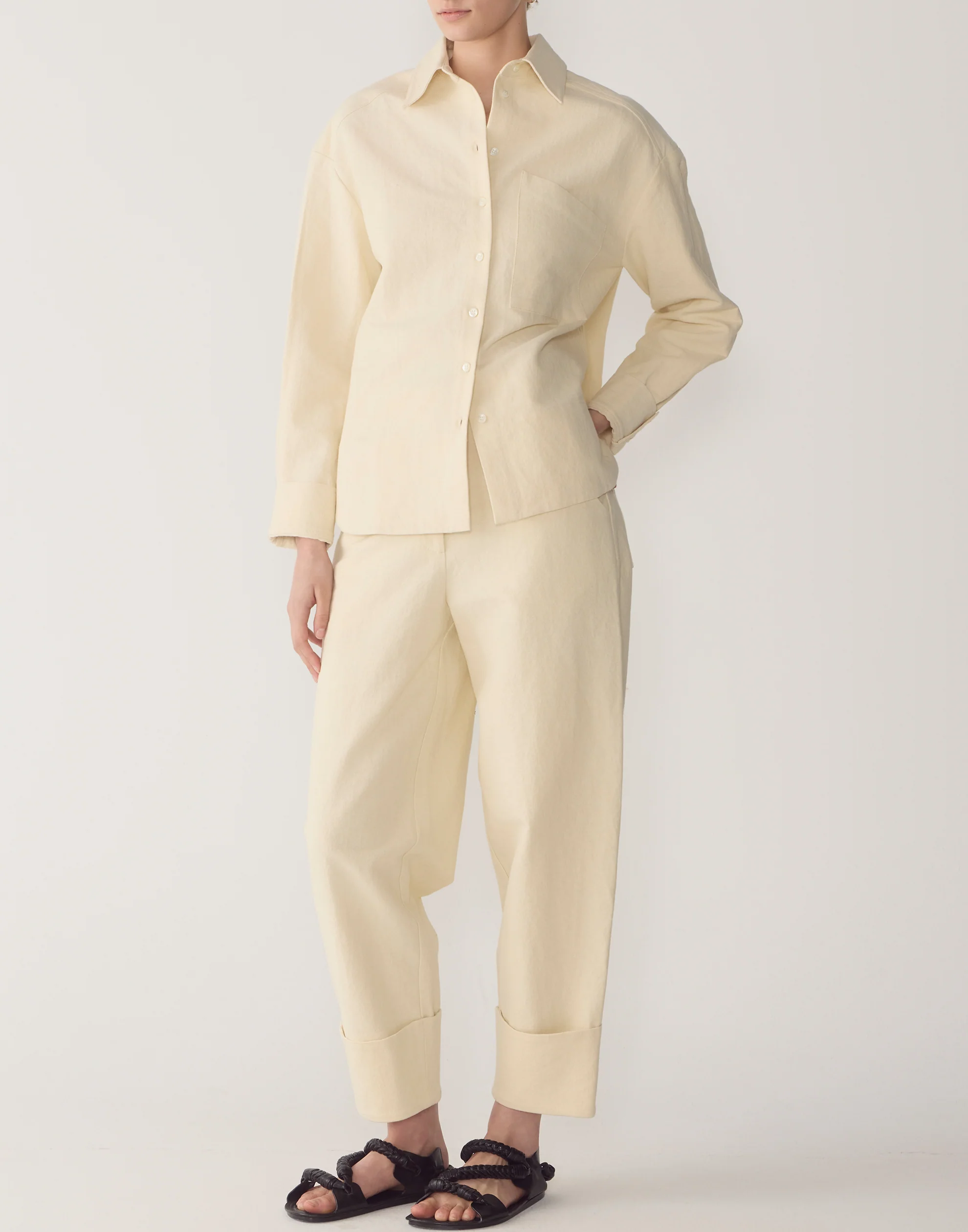 Bone Cotton & Linen Andrea Shirt - Image 6