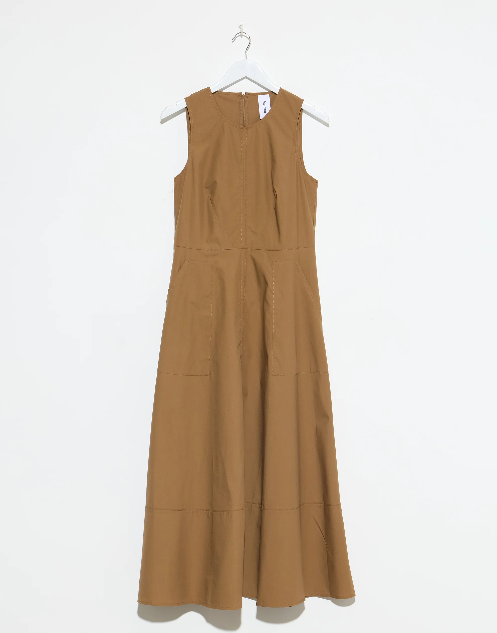 Cocoa Cotton & Tencel Crimson Dress