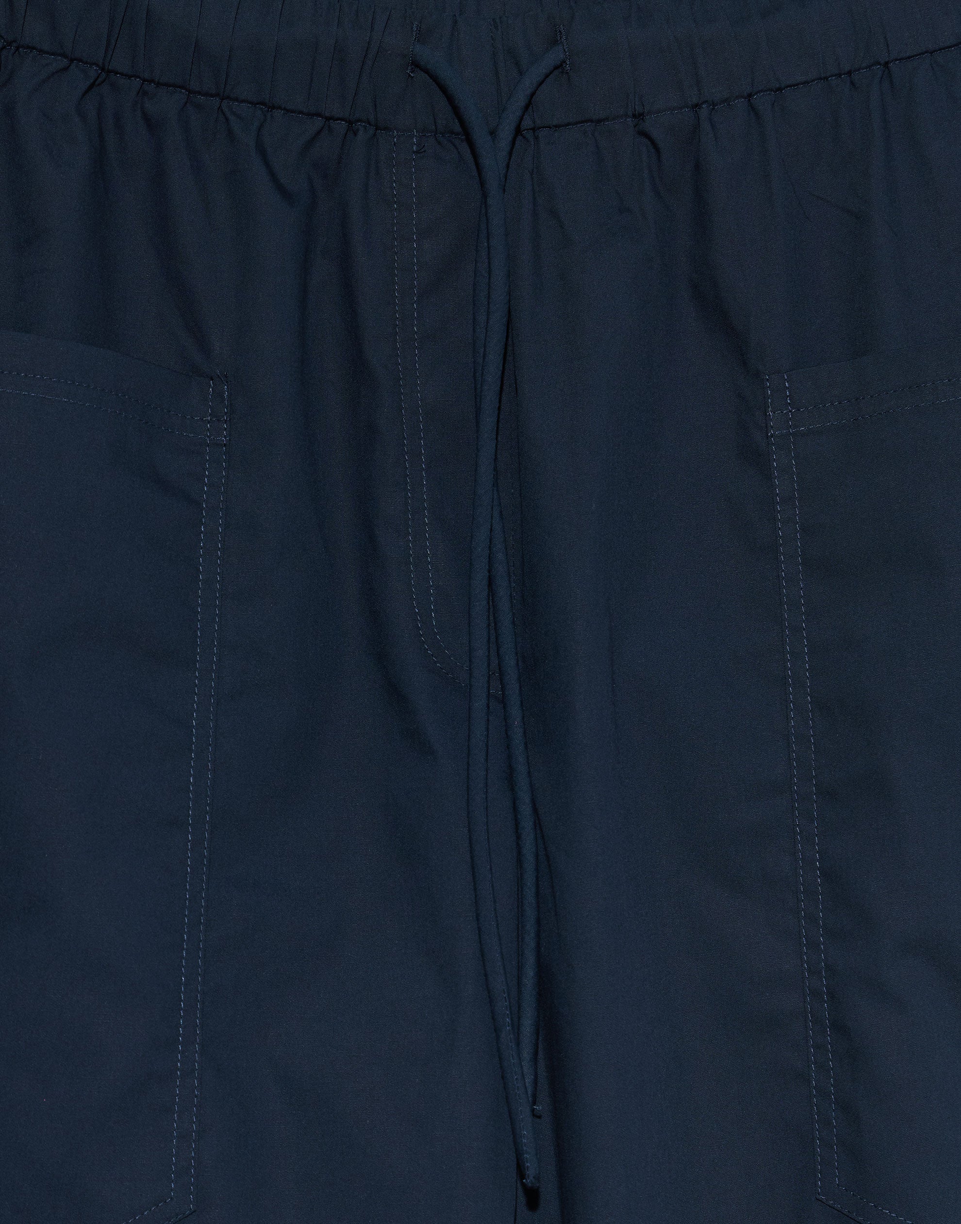 Navy Cotton Poplin Edna Pants - Image 6