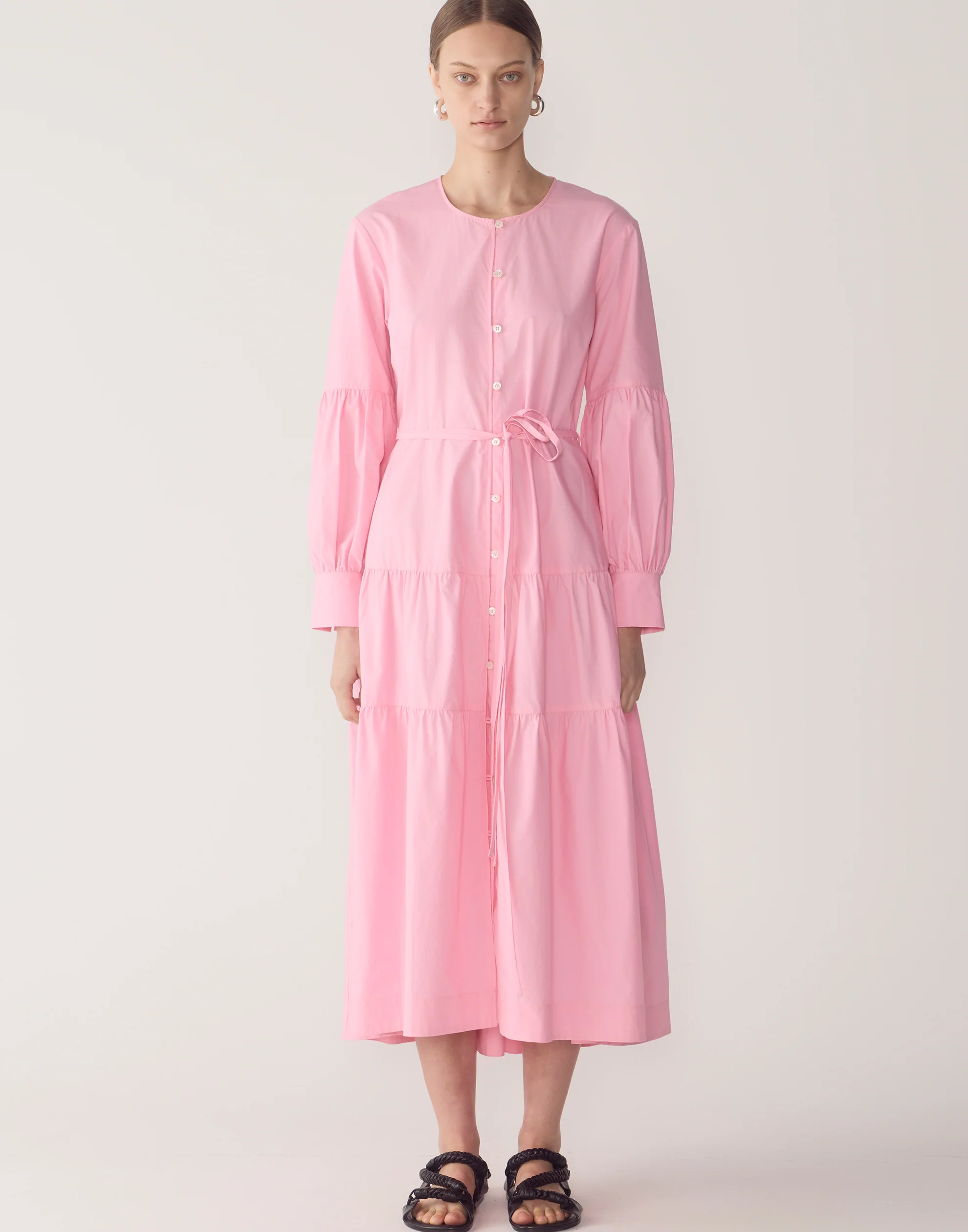 Taffy Pink Cotton & Tencel Nora Dress - Image 5