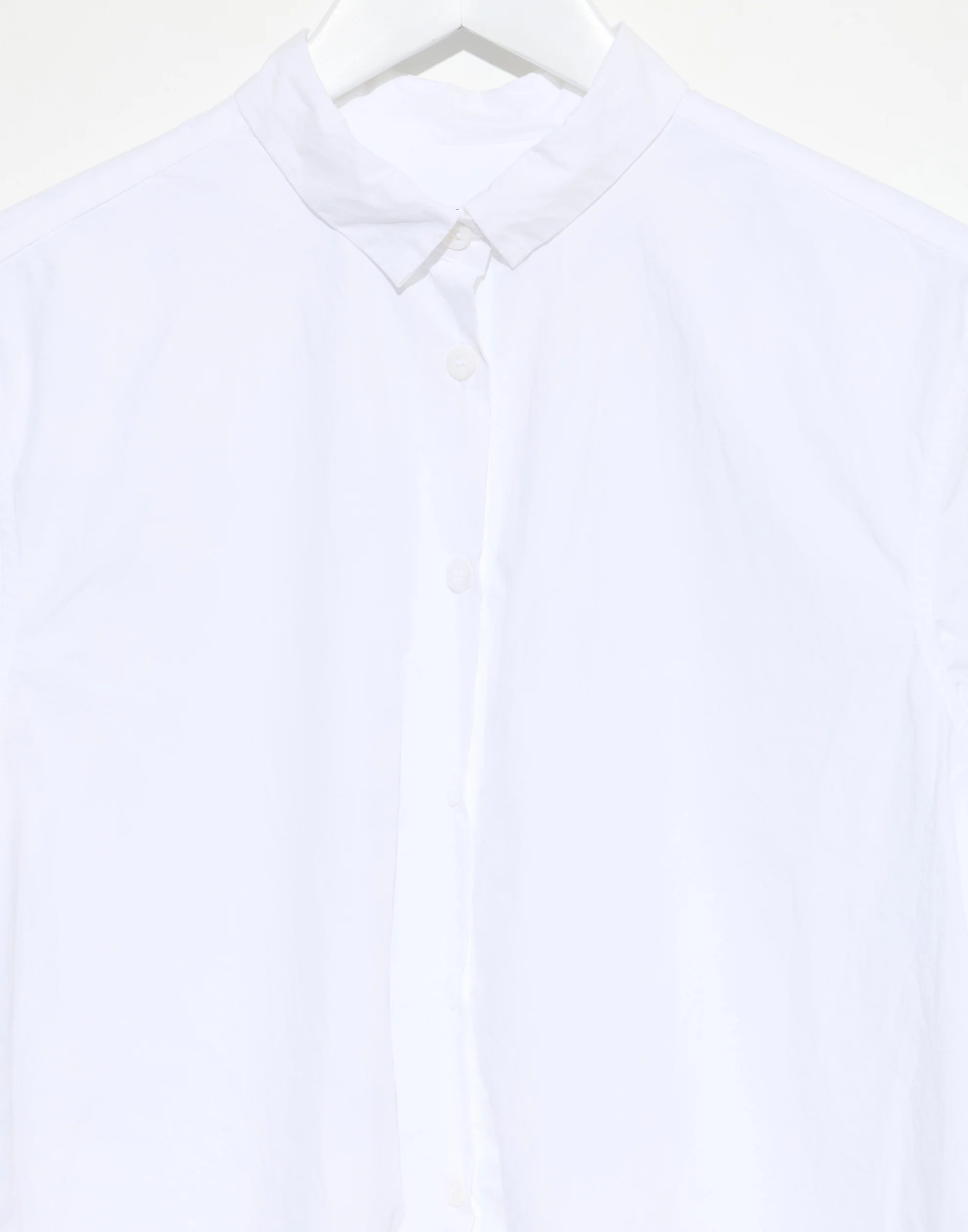 White Cotton Poplin Lucie Shirt - Image 7