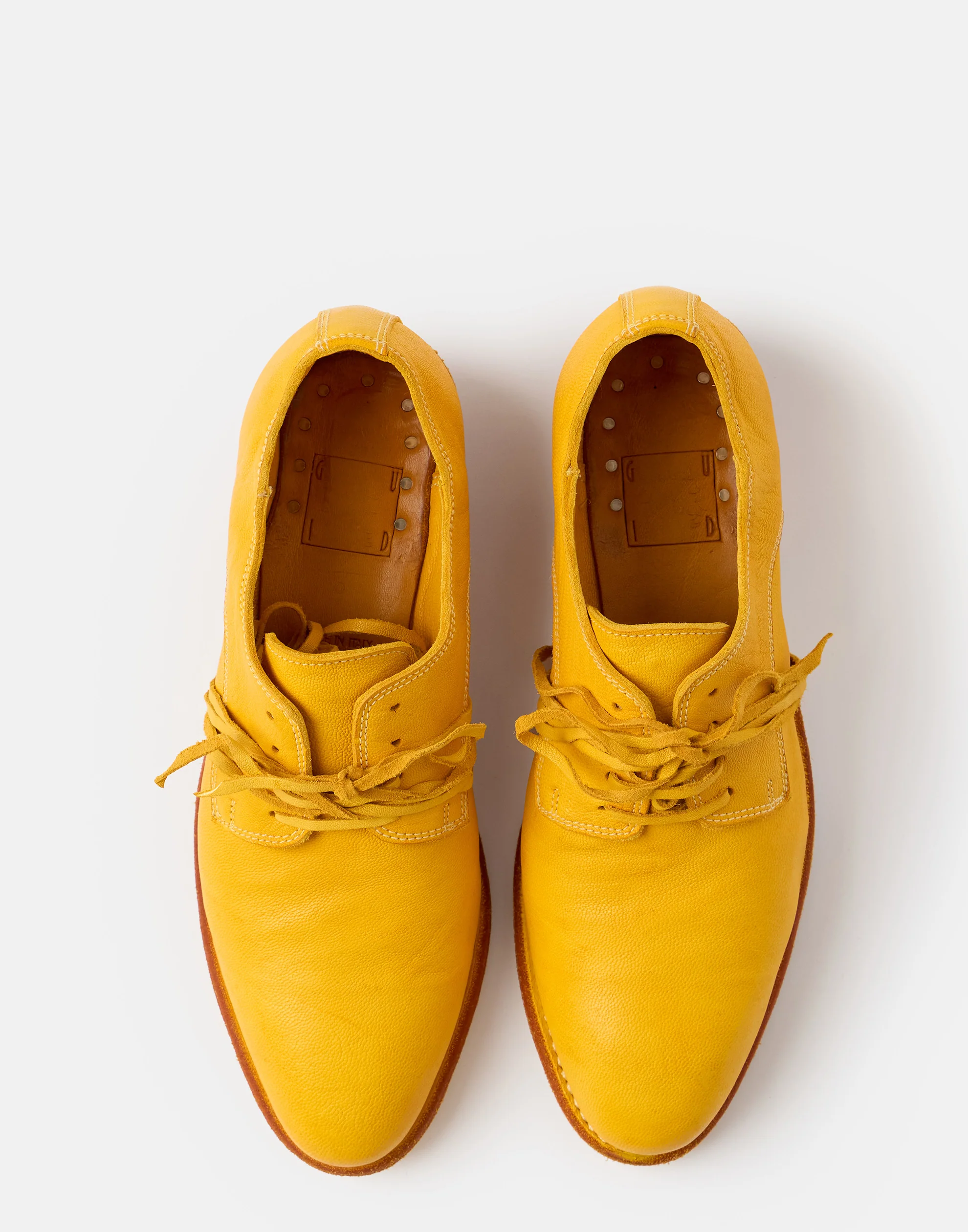 Yellow Leather Texan Laced Up - Image 3