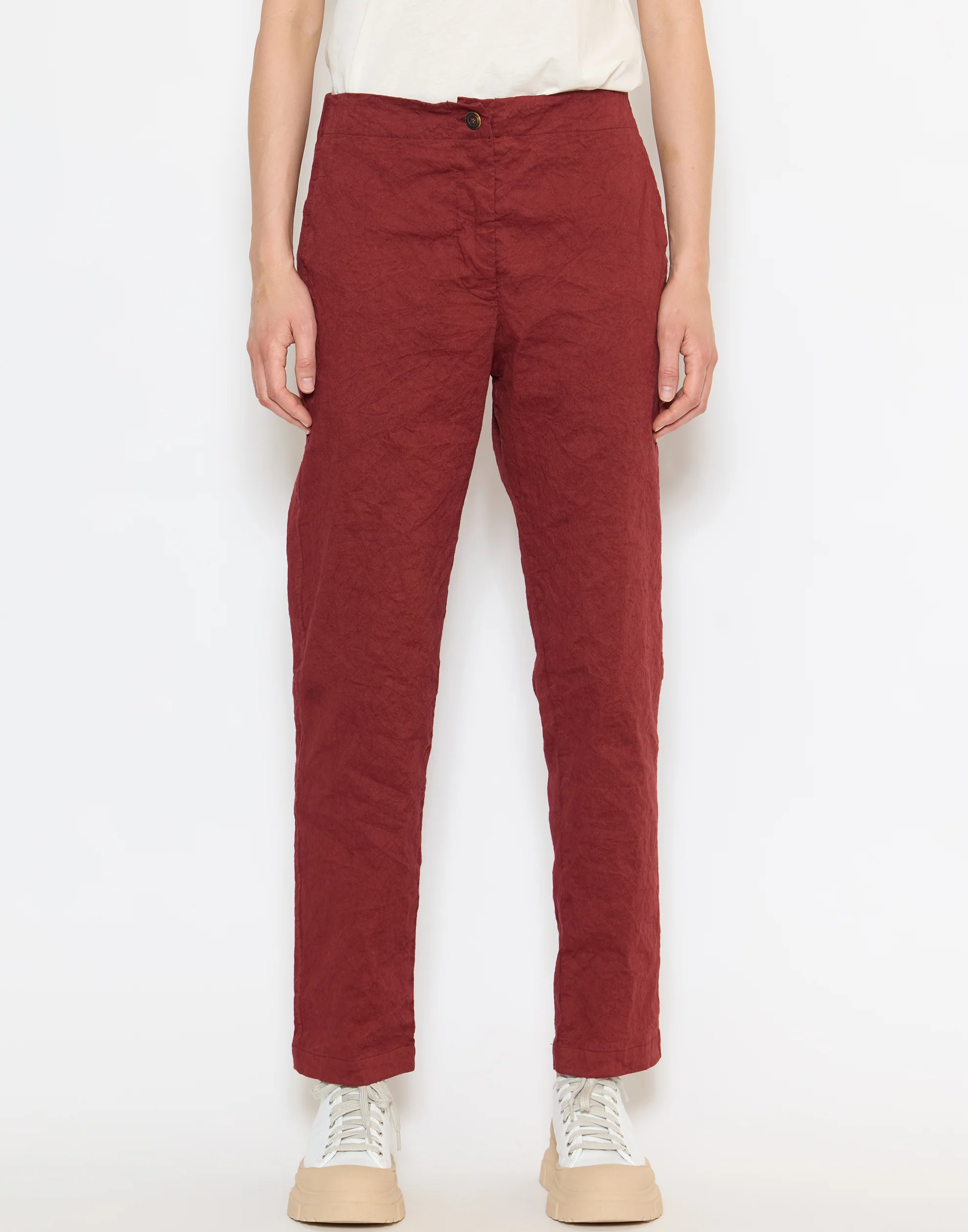Henna Cotton Blend Prima Pants - Image 4