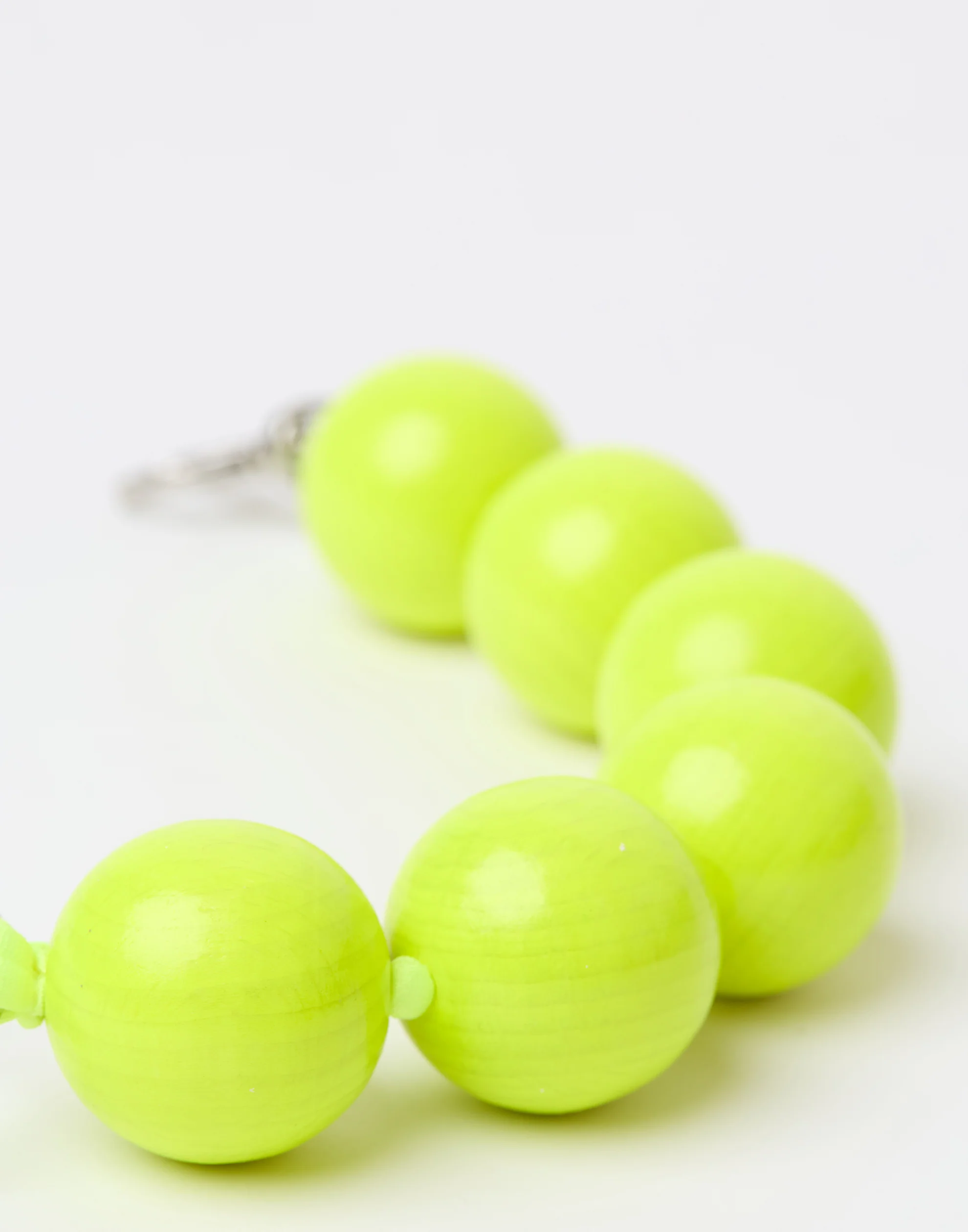 Neon Yellow Extra Large Perlen Key Chain - Image 3
