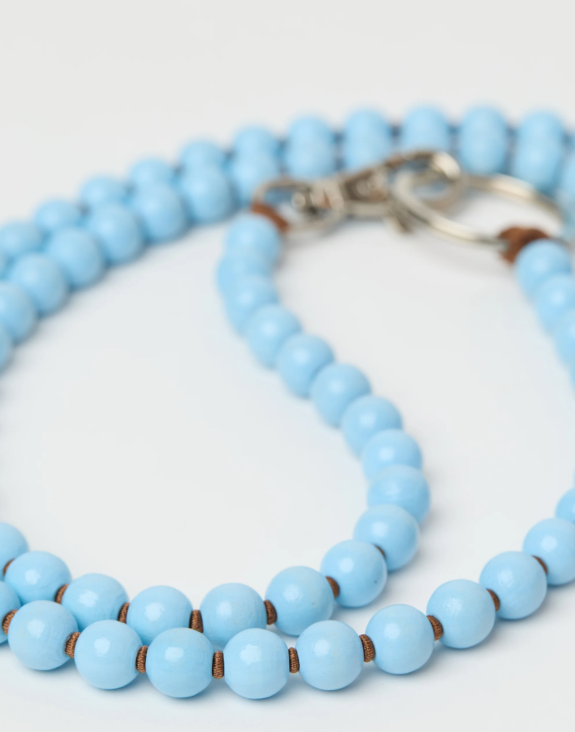 Pastel Blue & Mocca Phone Necklace - Image 2