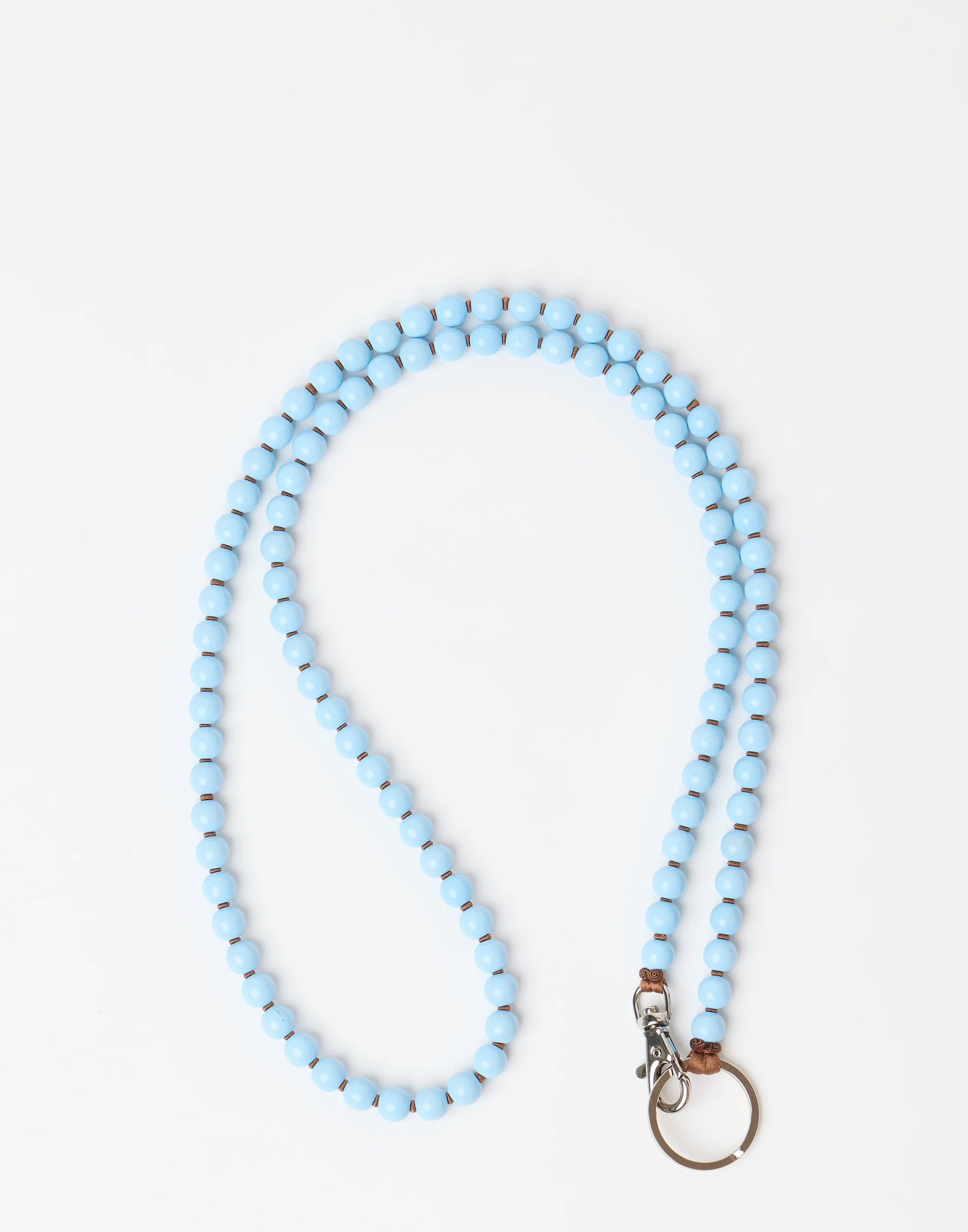 Pastel Blue & Mocca Phone Necklace - Image 3