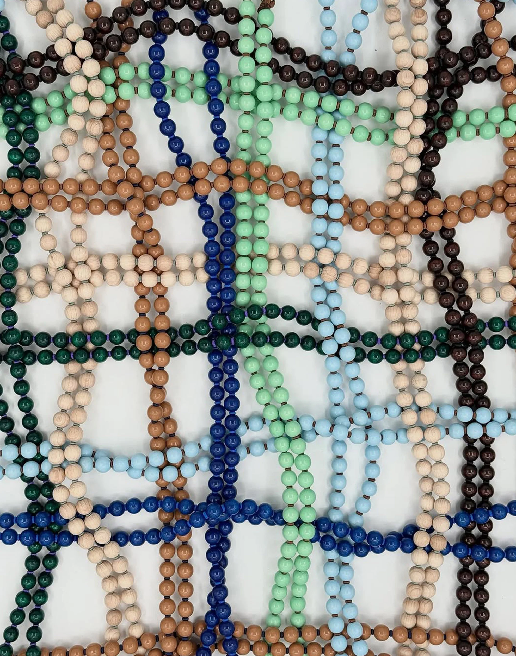 Pastel Blue & Mocca Phone Necklace - Image 4