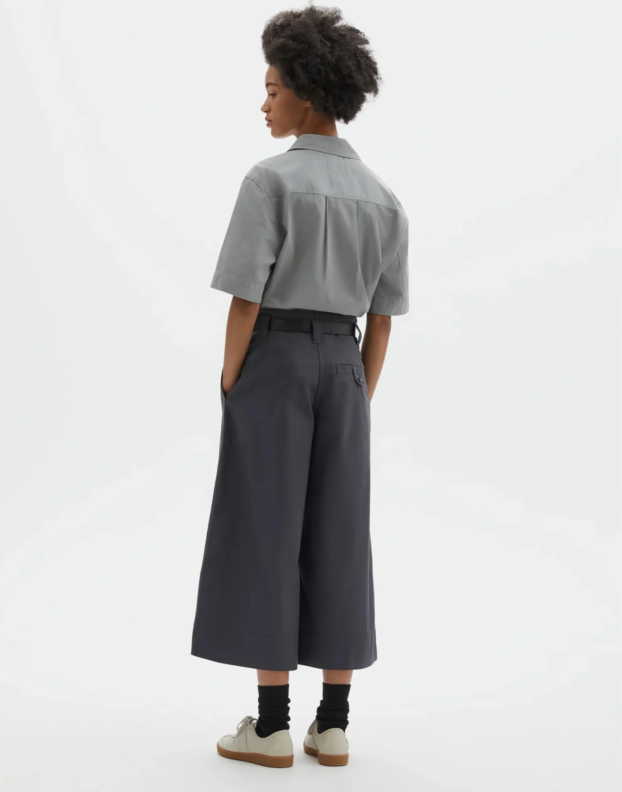 Lead Organic Cotton Wide Leg Culottes - Image 3