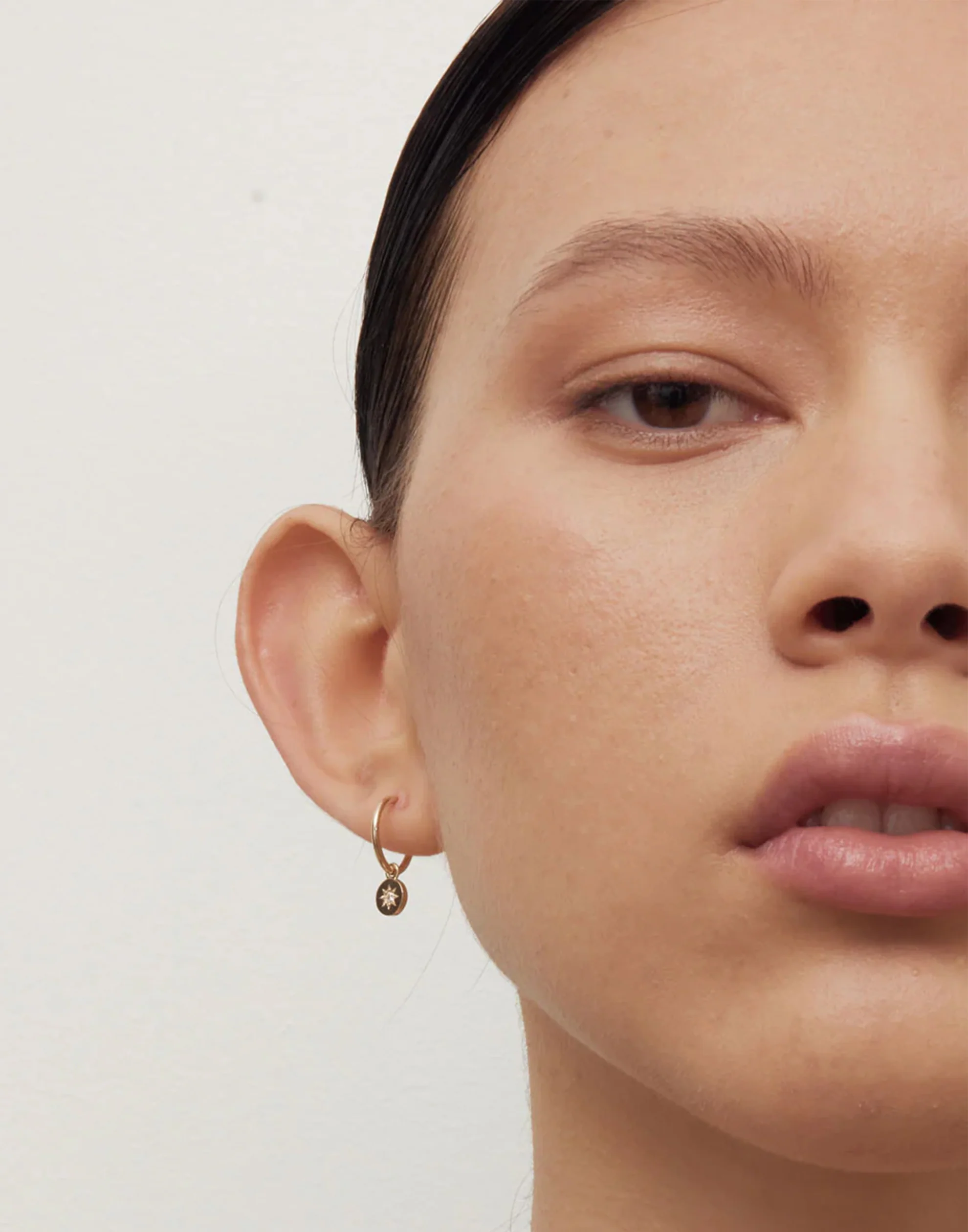 Gold Plated Lulu Signature Hoops - Image 2