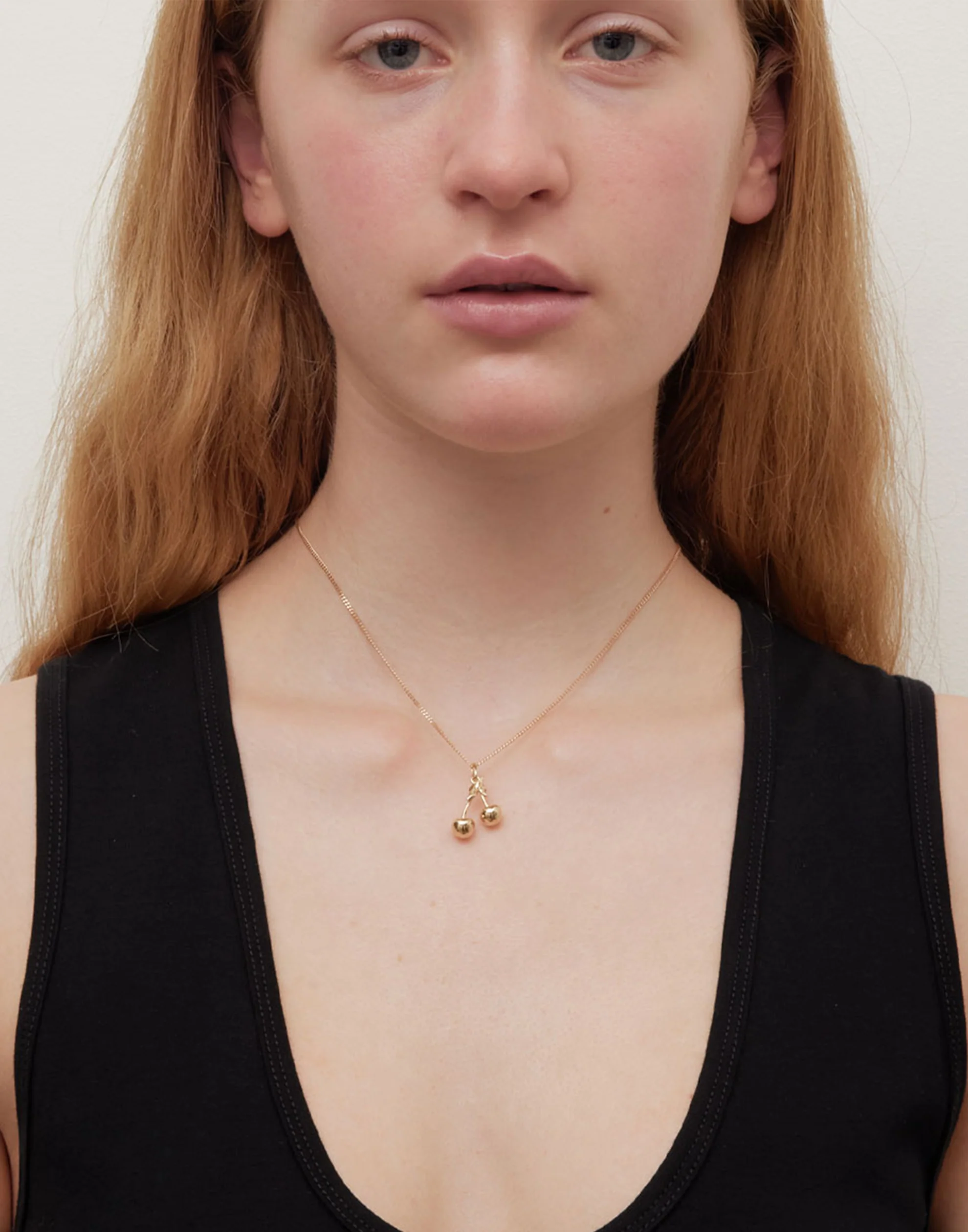 Sterling Silver Cherry Charm Necklace - Image 2