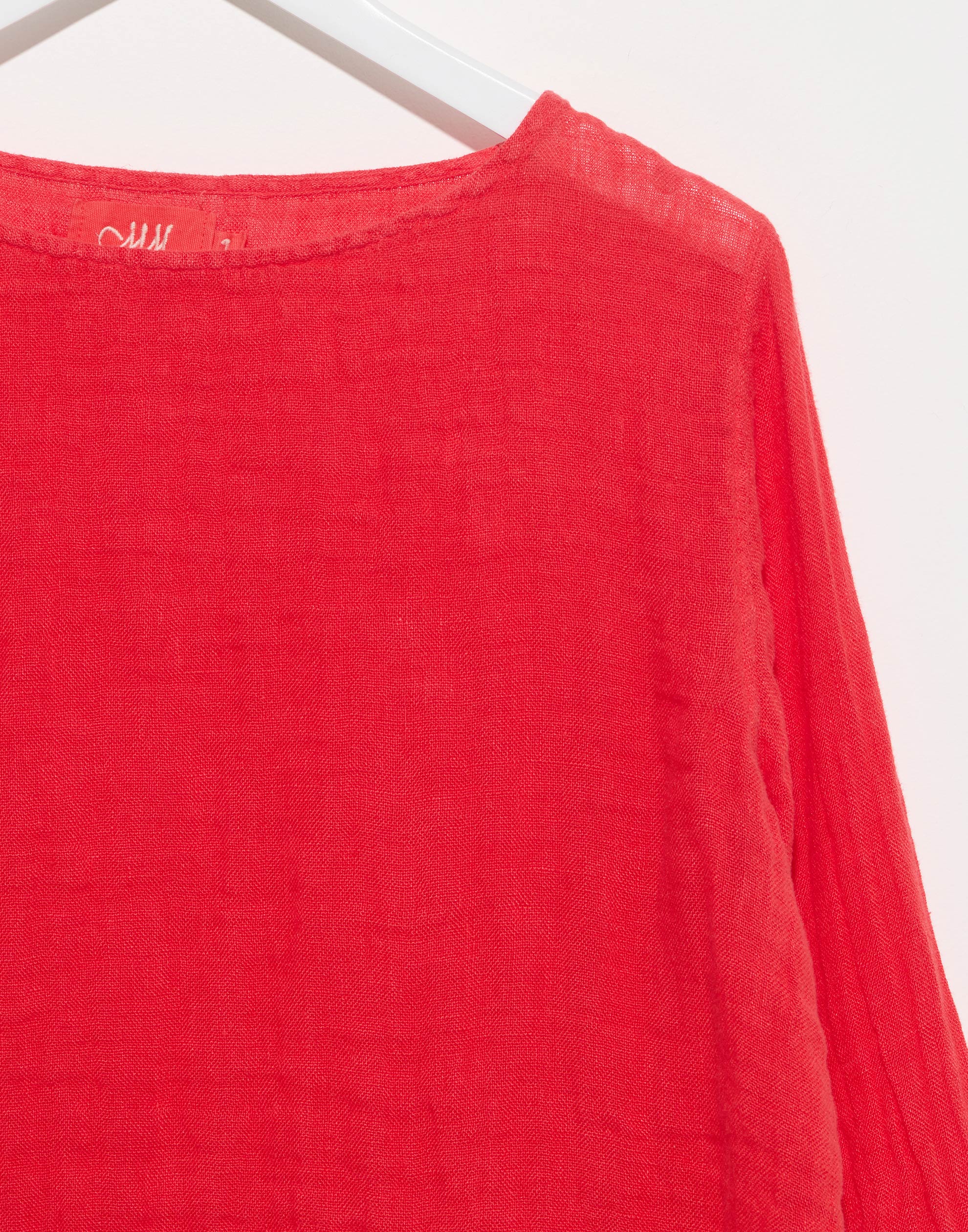 Protea Red Linen Gauze Lilly Top - Image 6