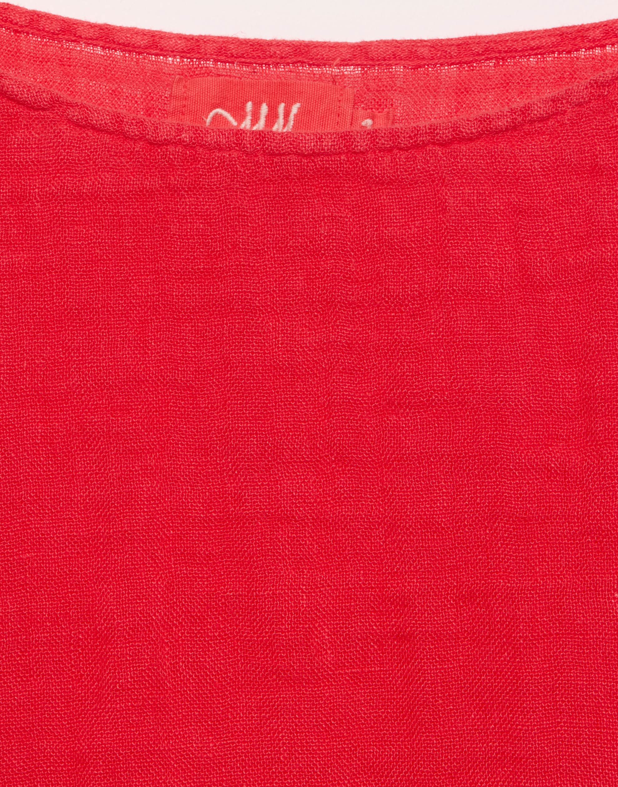 Protea Red Linen Gauze Lilly Top - Image 7