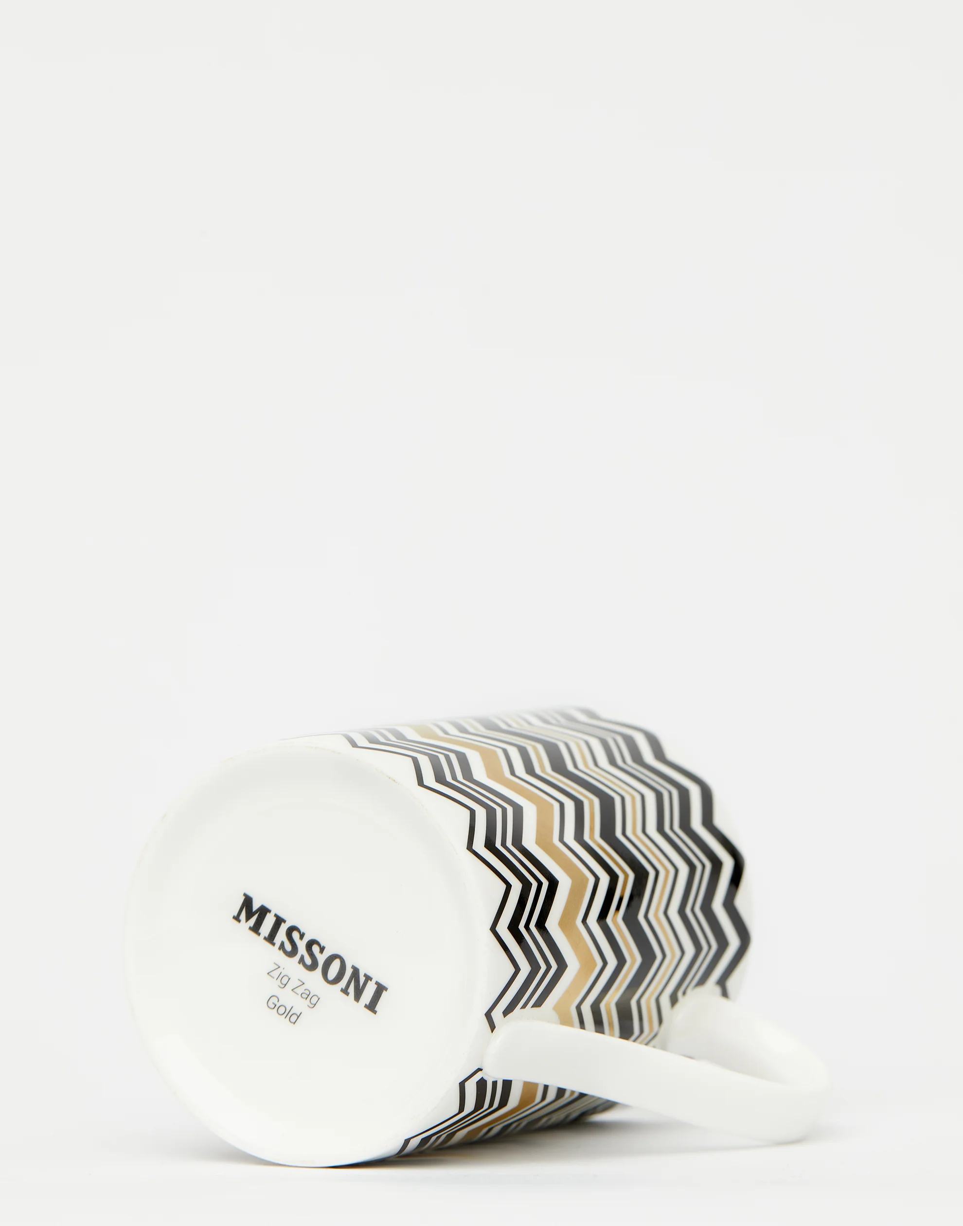 Gold Zig Zag Porcelain Mug - Image 3