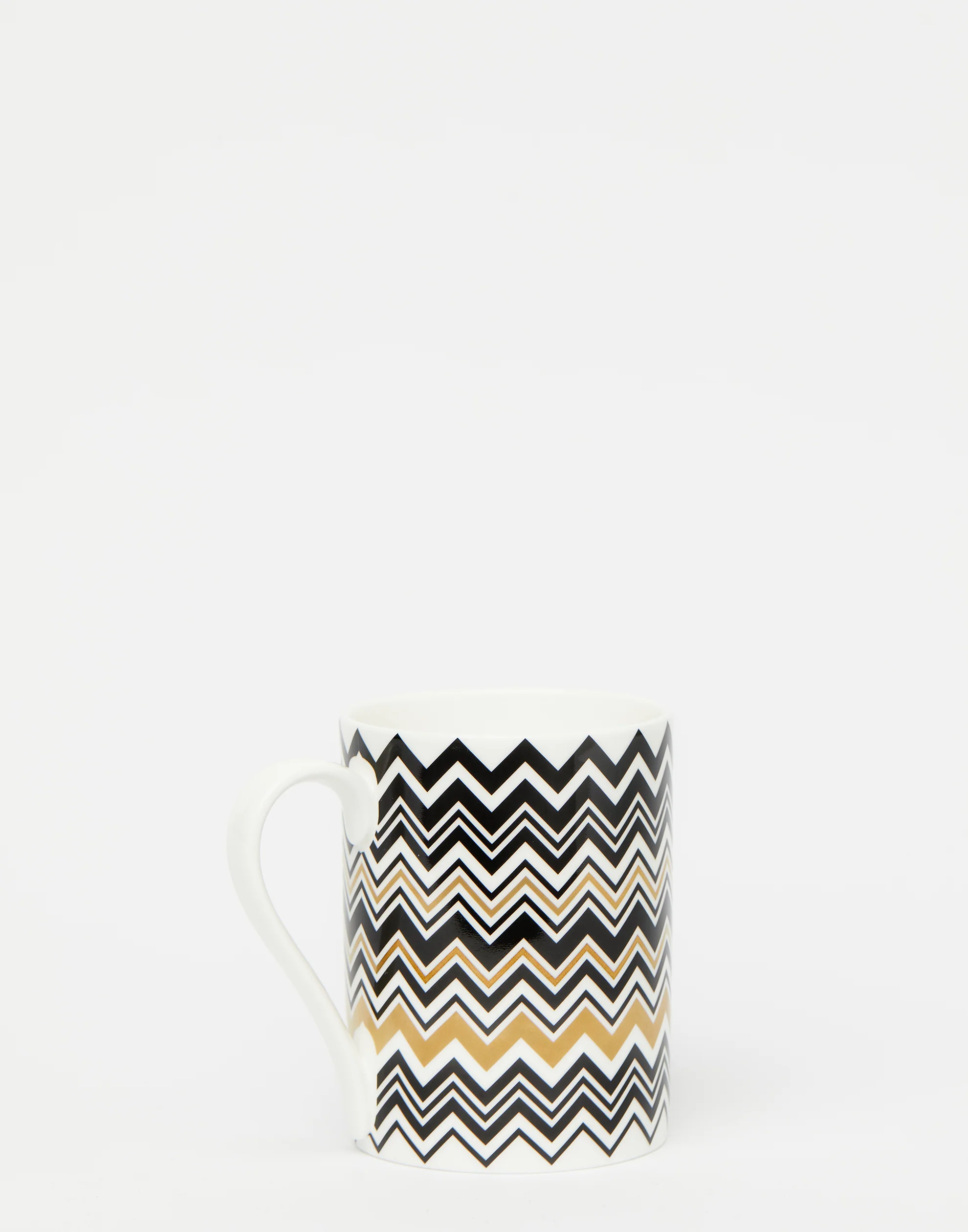 Gold Zig Zag Porcelain Mug - Image 5