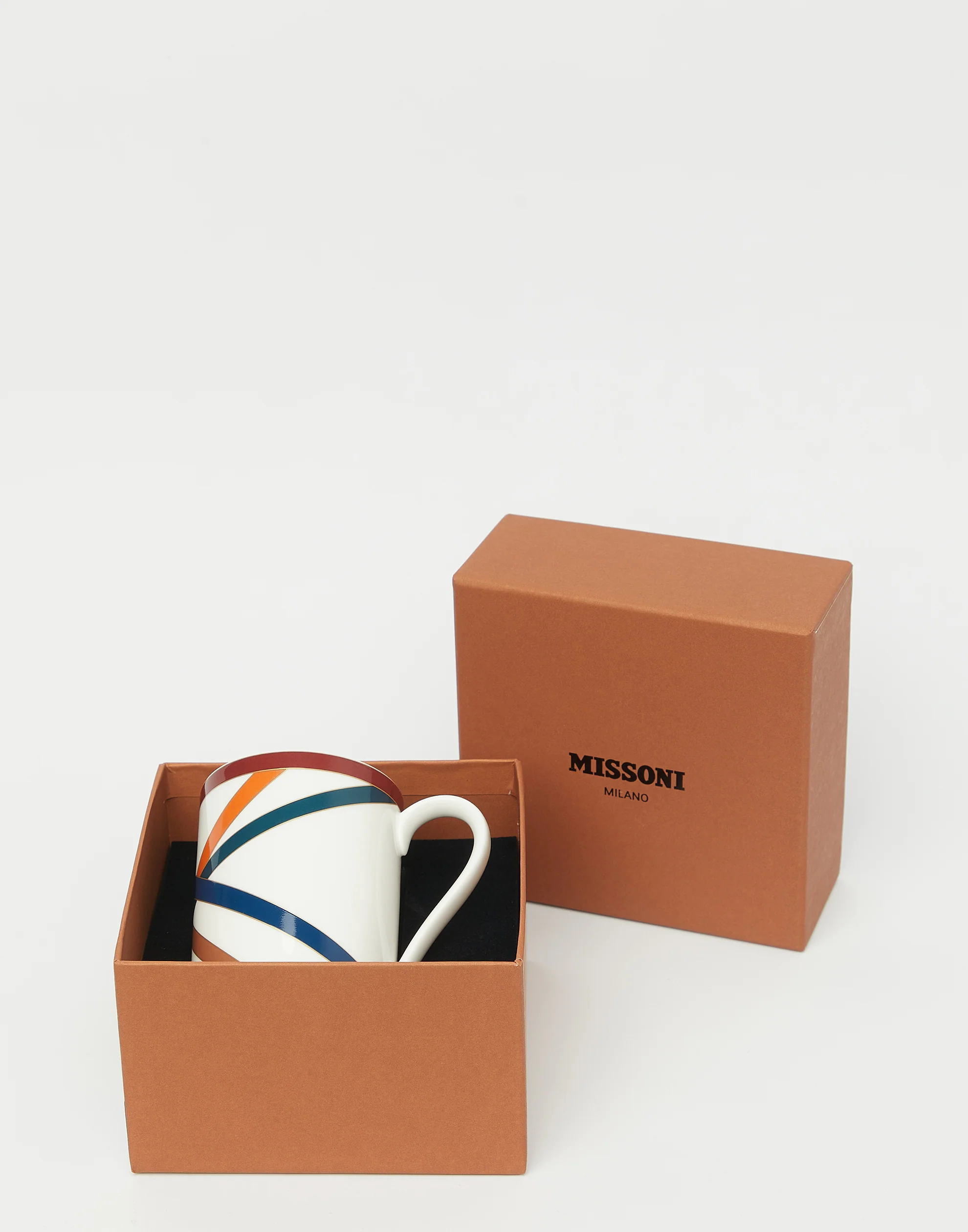 Multicoloured Nastri Porcelain Mug - Image 3