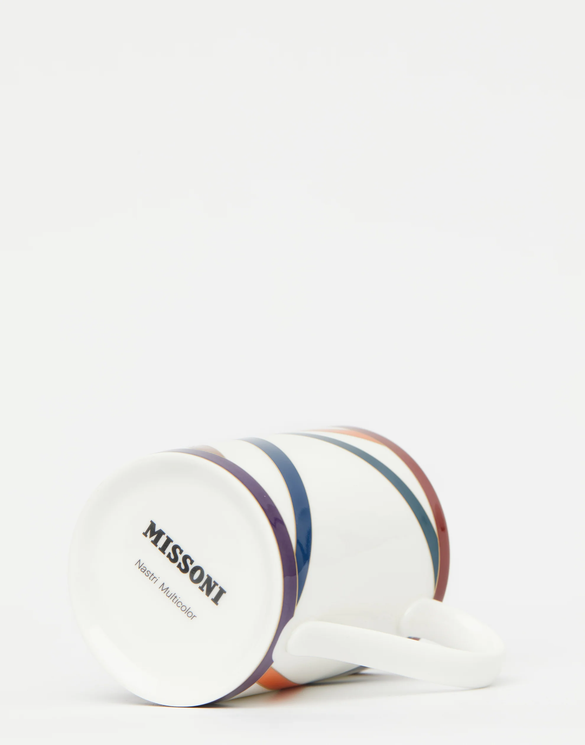 Multicoloured Nastri Porcelain Mug - Image 4