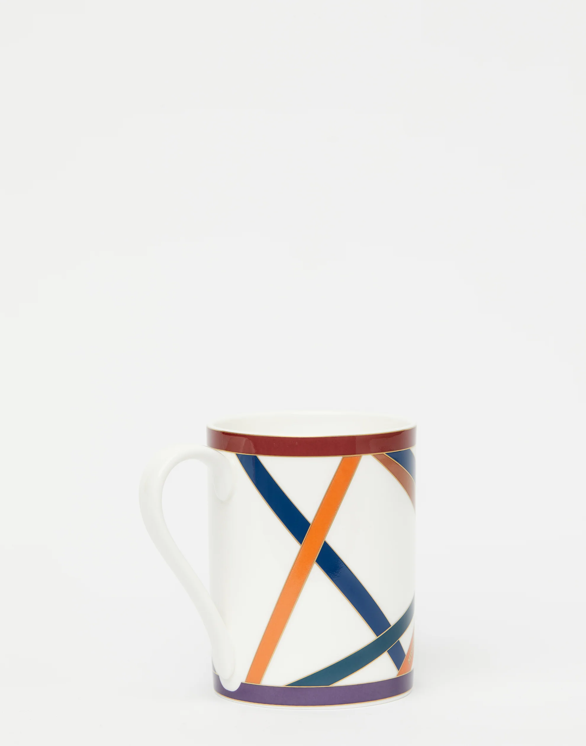 Multicoloured Nastri Porcelain Mug - Image 5
