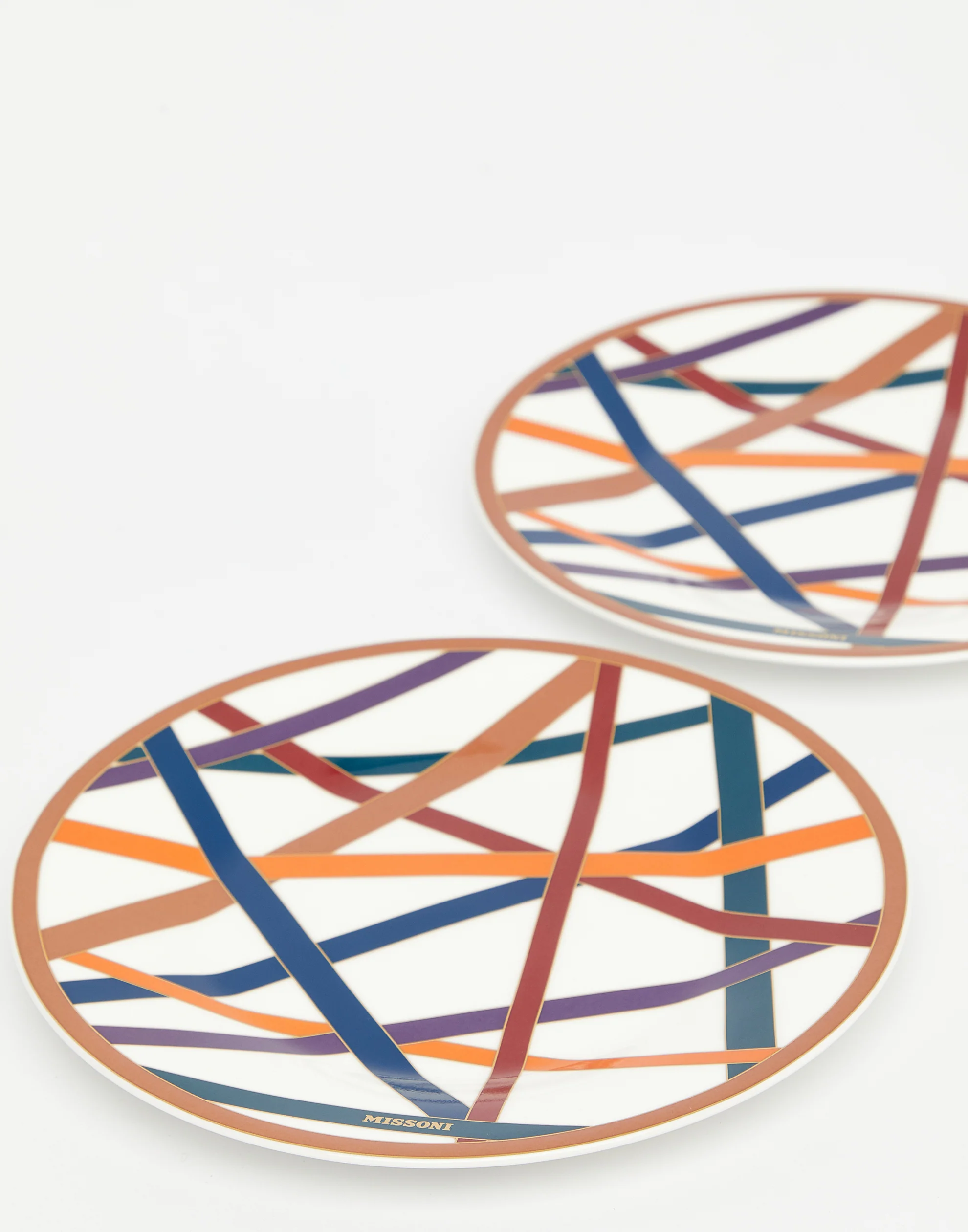 Nastri Porcelain Dessert Plate Set of 2 - Image 3