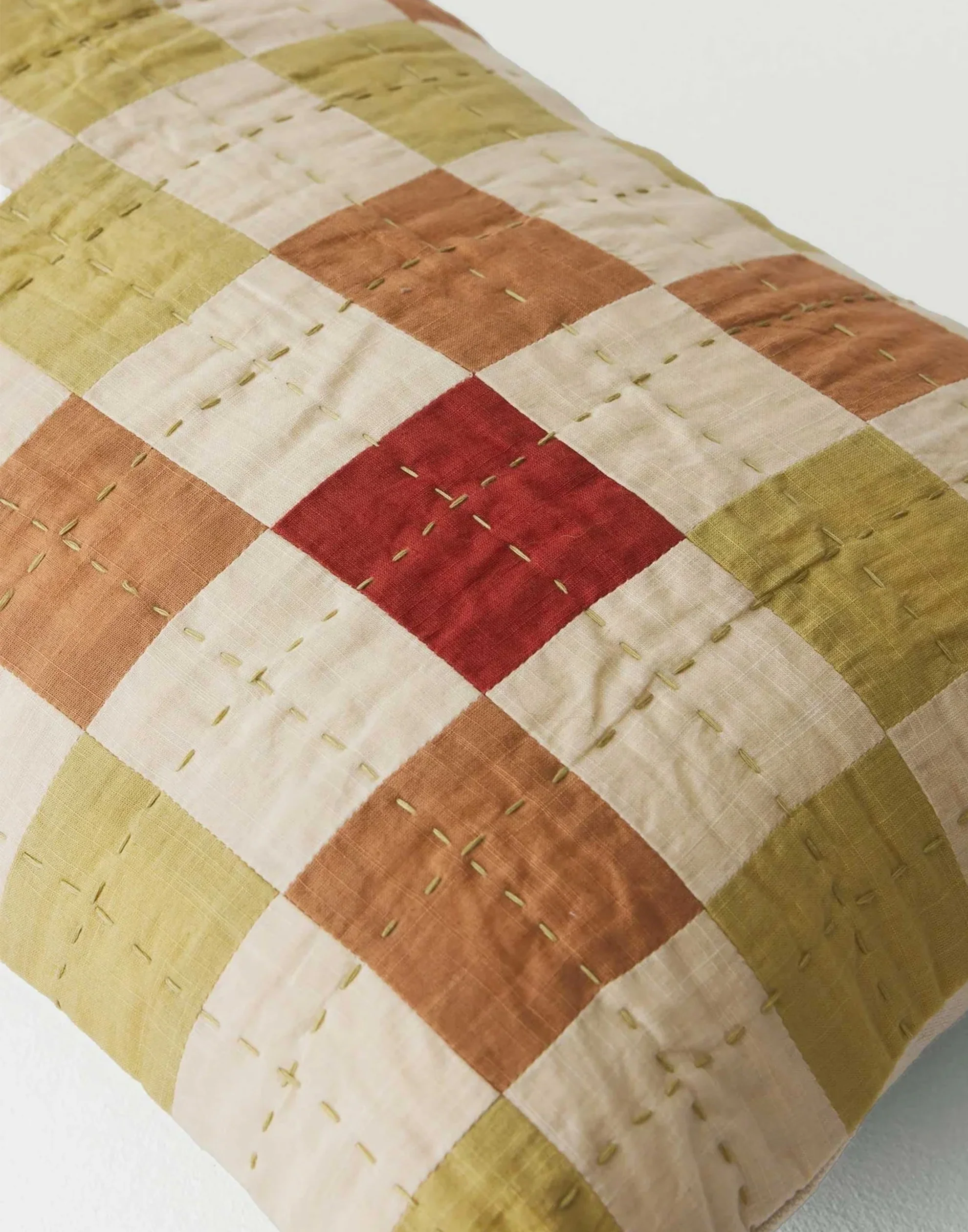 Caramel Patchwork Cushion Cover - Image 2