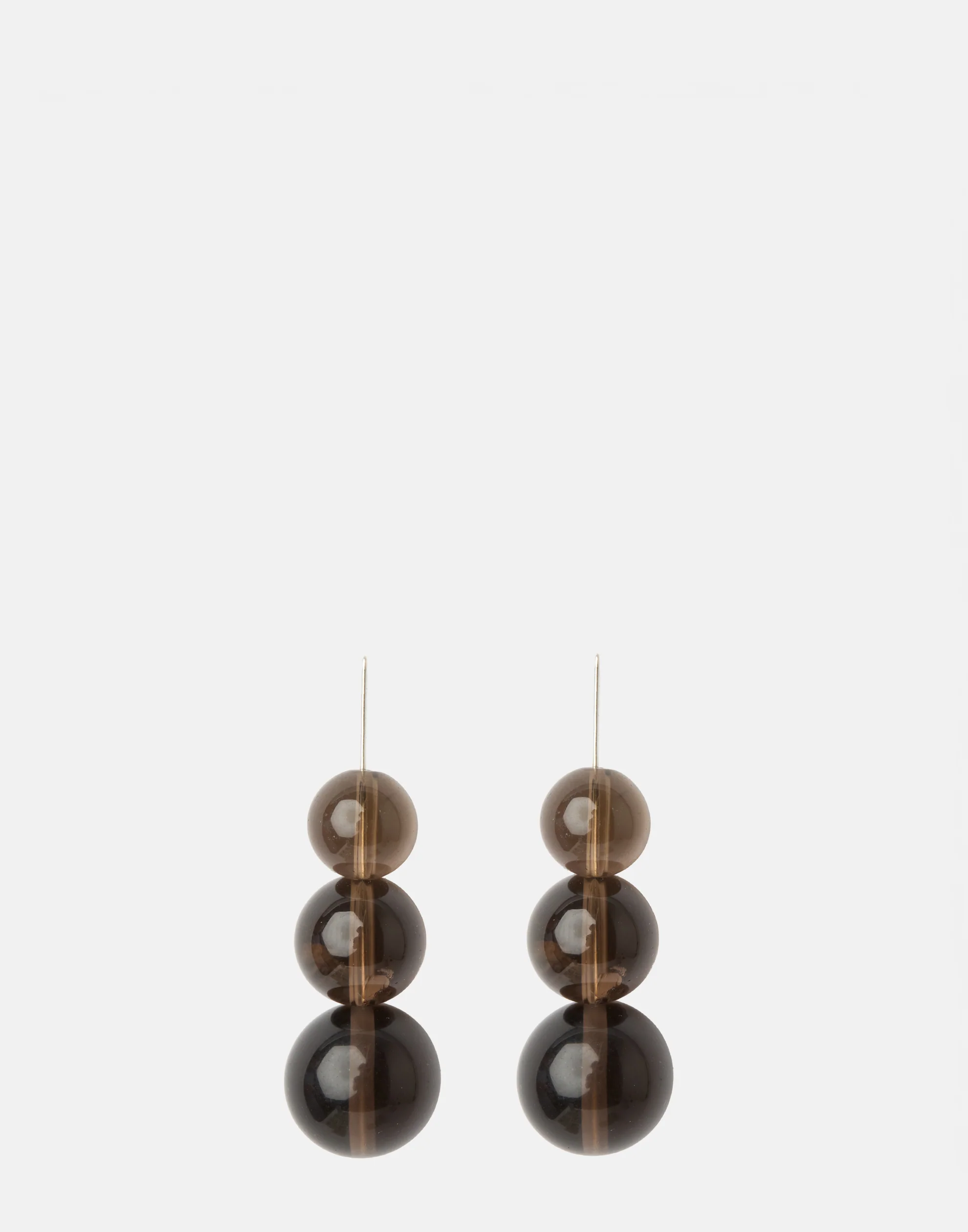 Smokey Quartz & Silver Quinn Earrings - Image 4