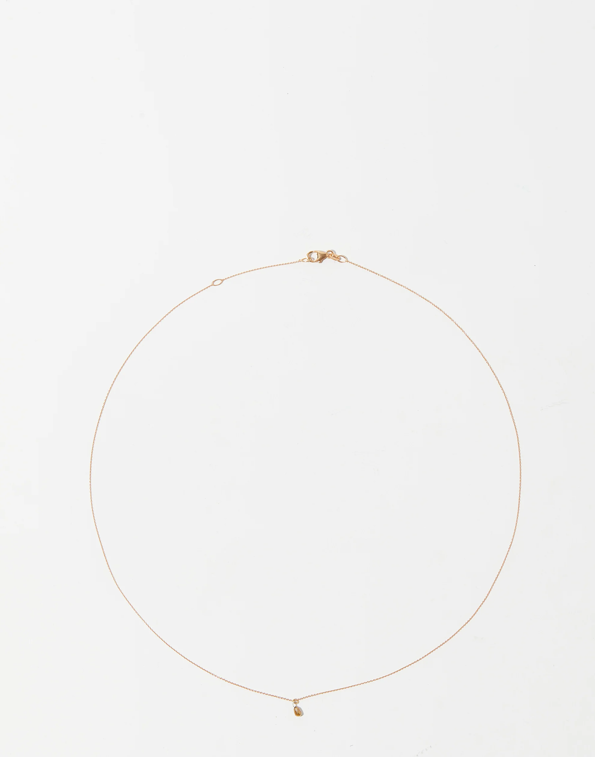Orange Diamond & Rose Gold Necklace - Image 2