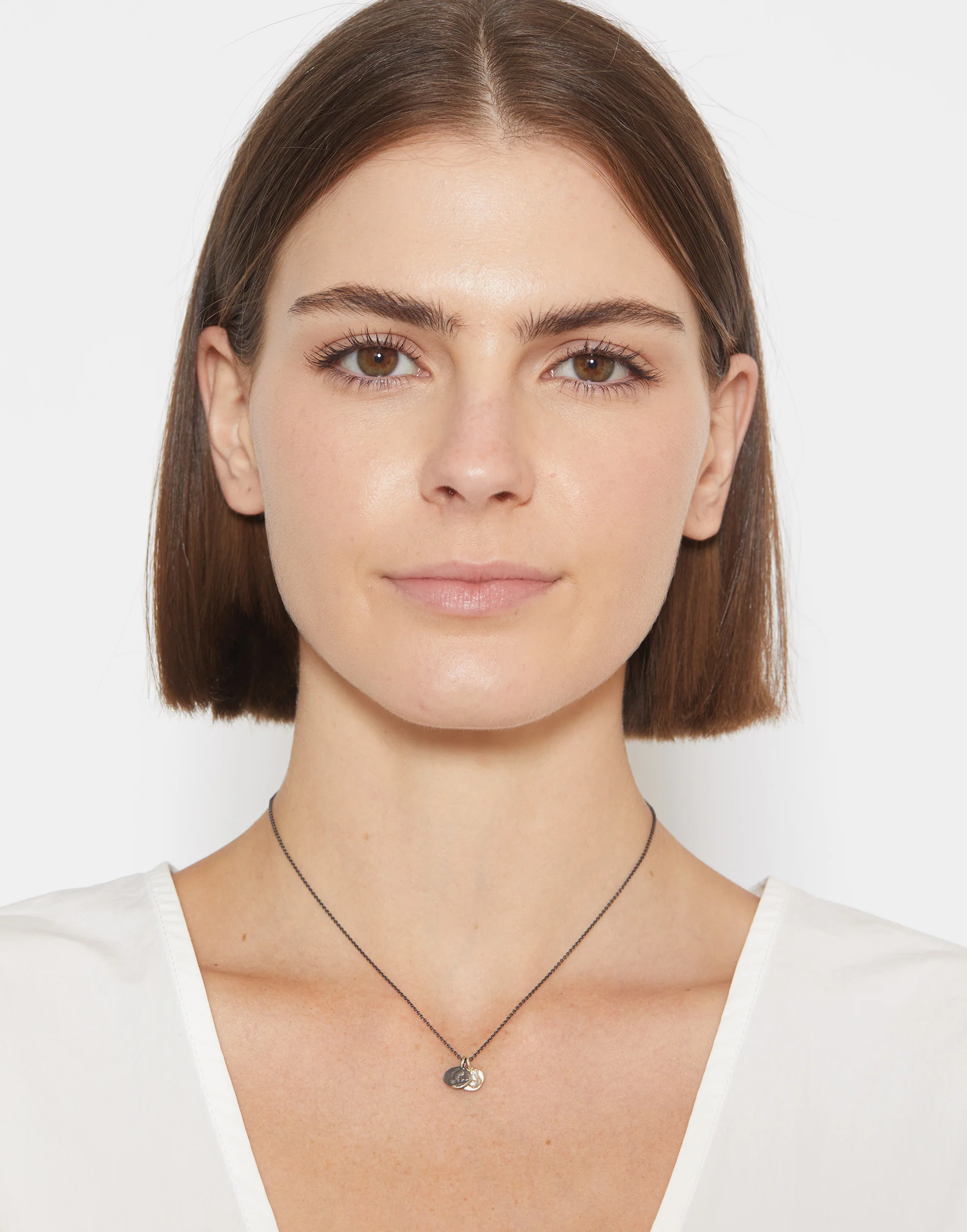 № 2 Greek Coins & Oxidised Silver Necklace - Image 2