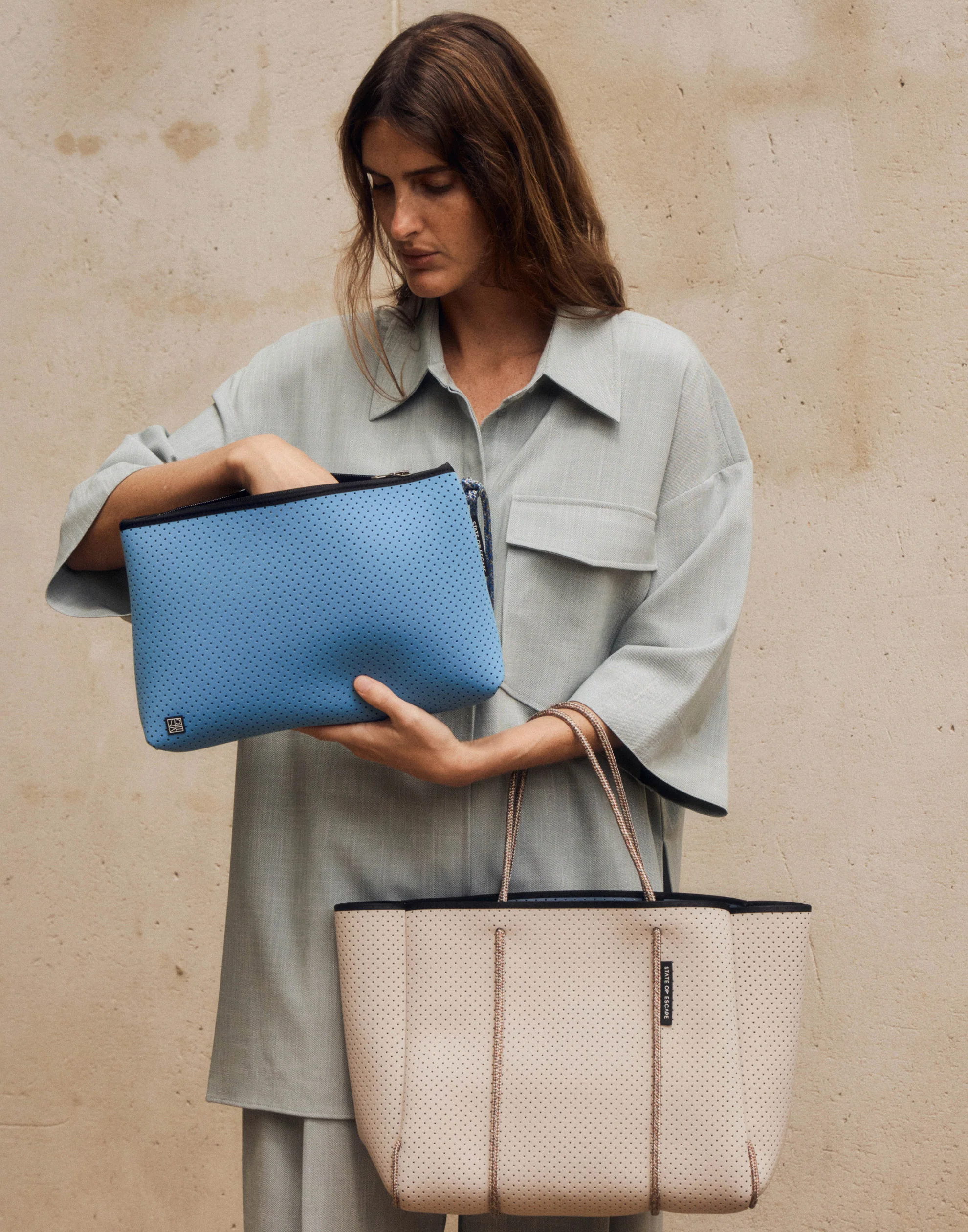 Fade Denim Everyday Large Pouch - Image 2