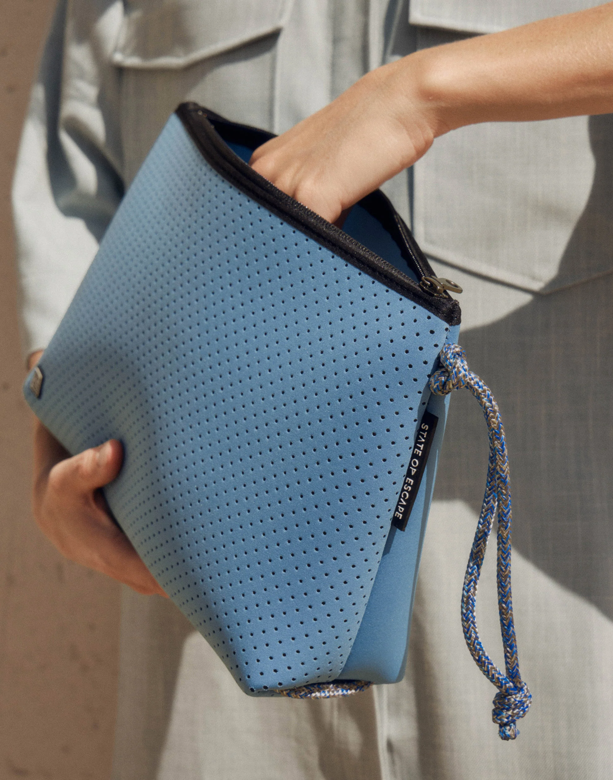 Fade Denim Everyday Large Pouch - Image 3