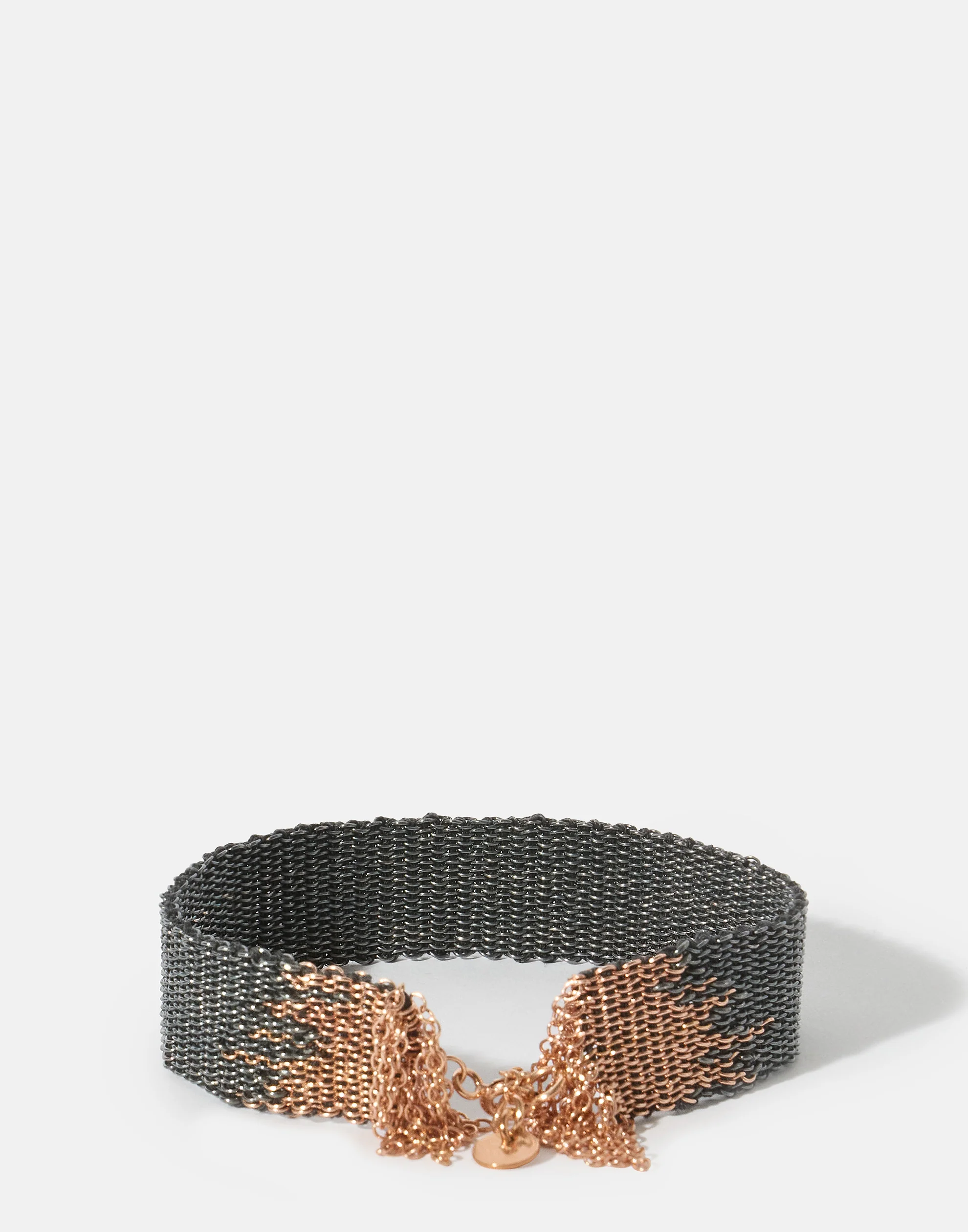 Oxidised Silver & Rose Gold No. 018.16 Bracelet - Image 3