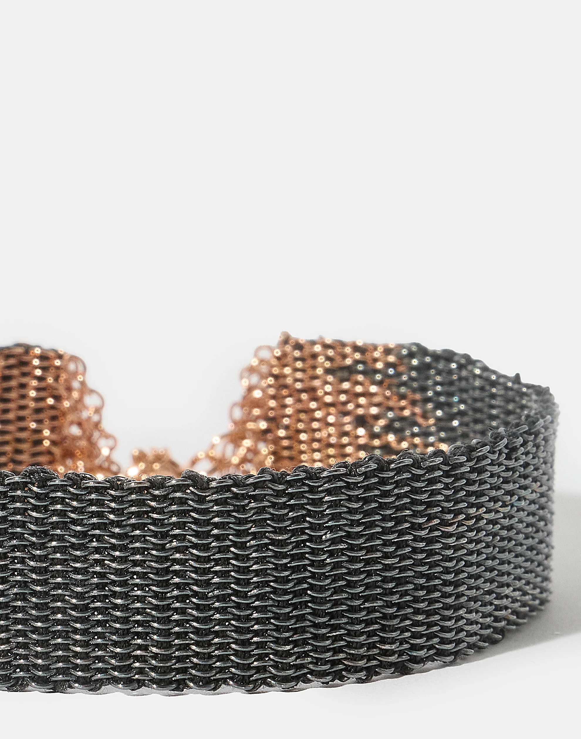 Oxidised Silver & Rose Gold No. 018.16 Bracelet - Image 4