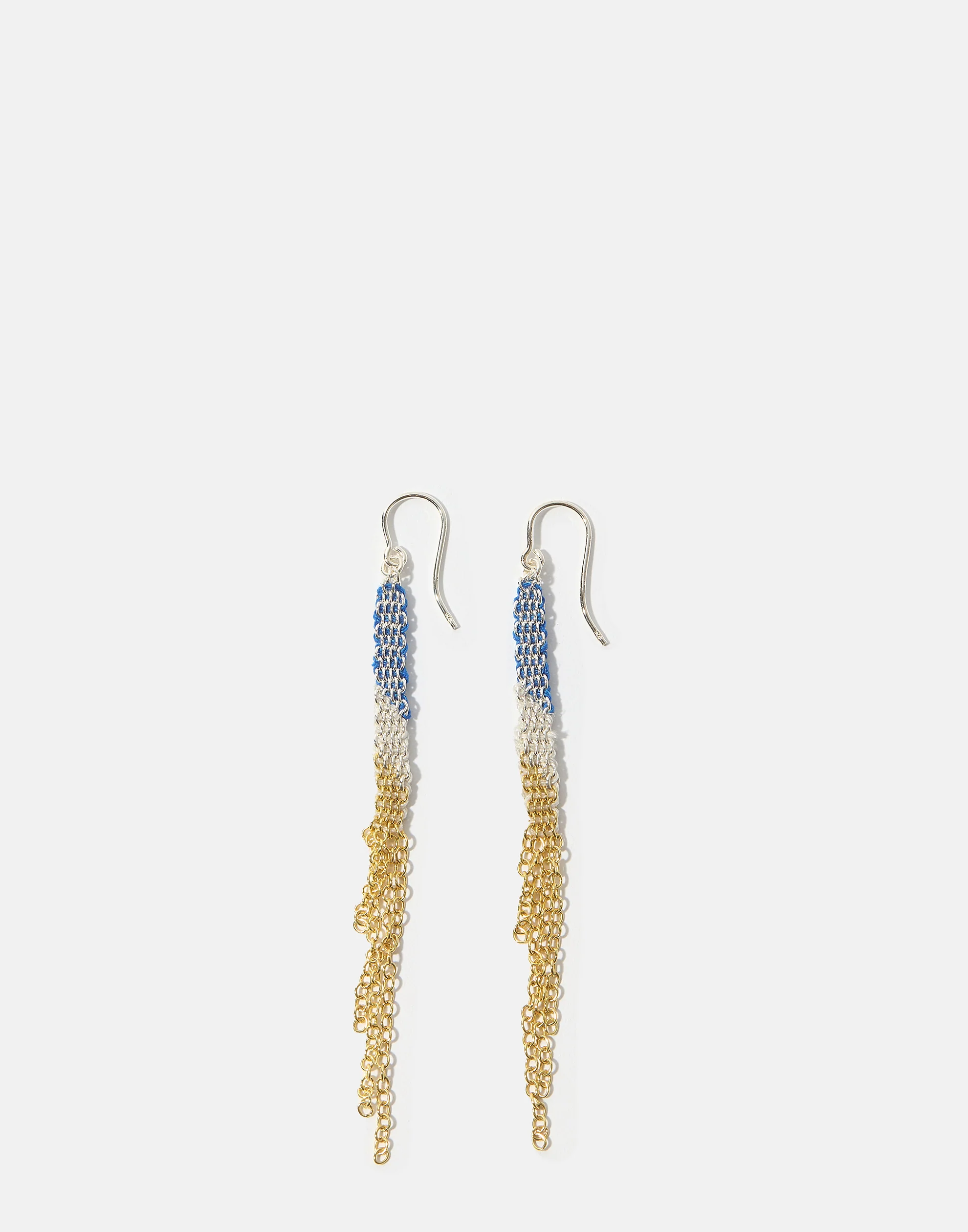 Silver & Gold Fringe Earrings