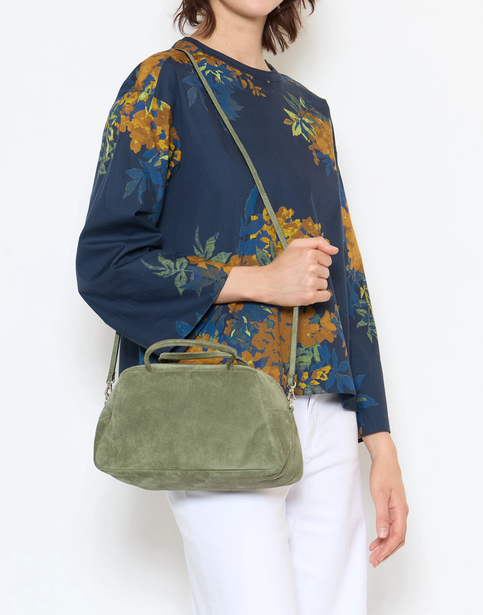 Moss Suede Leather Tilde Bag - Image 3