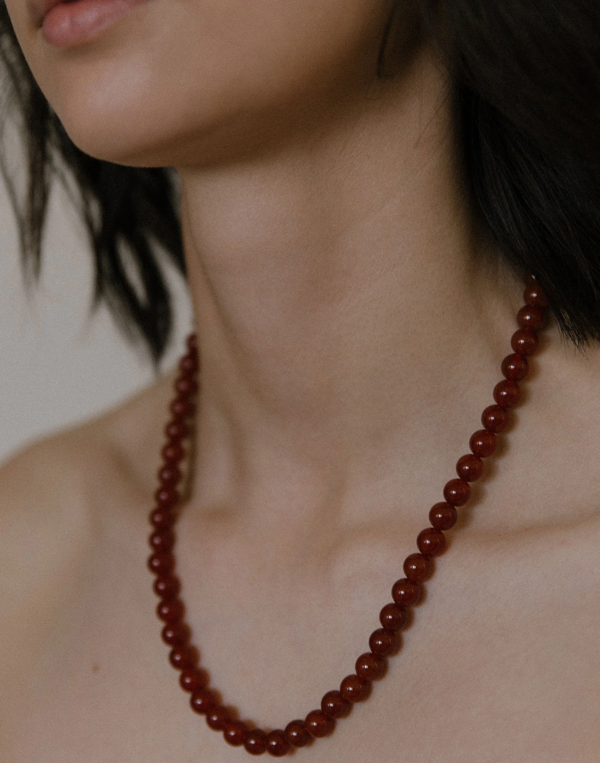 Carnelian & Silver Audrey Necklace - Image 3
