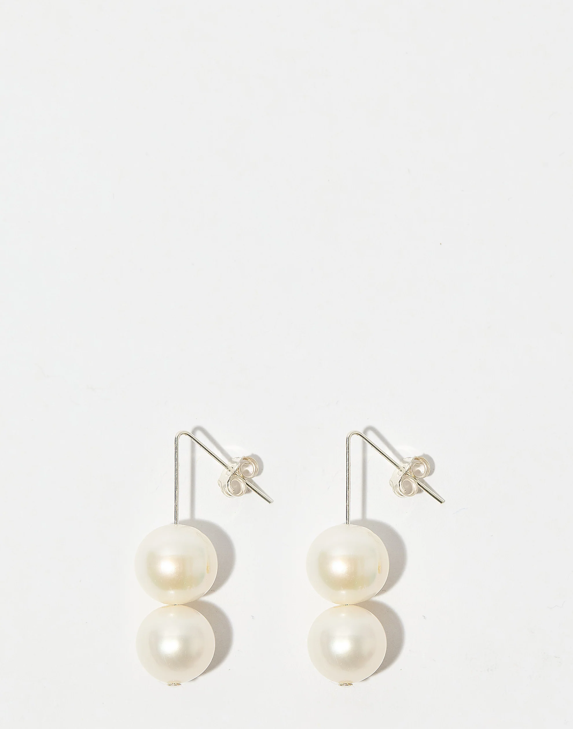 Freshwater Pearl & Silver Henri Earrings