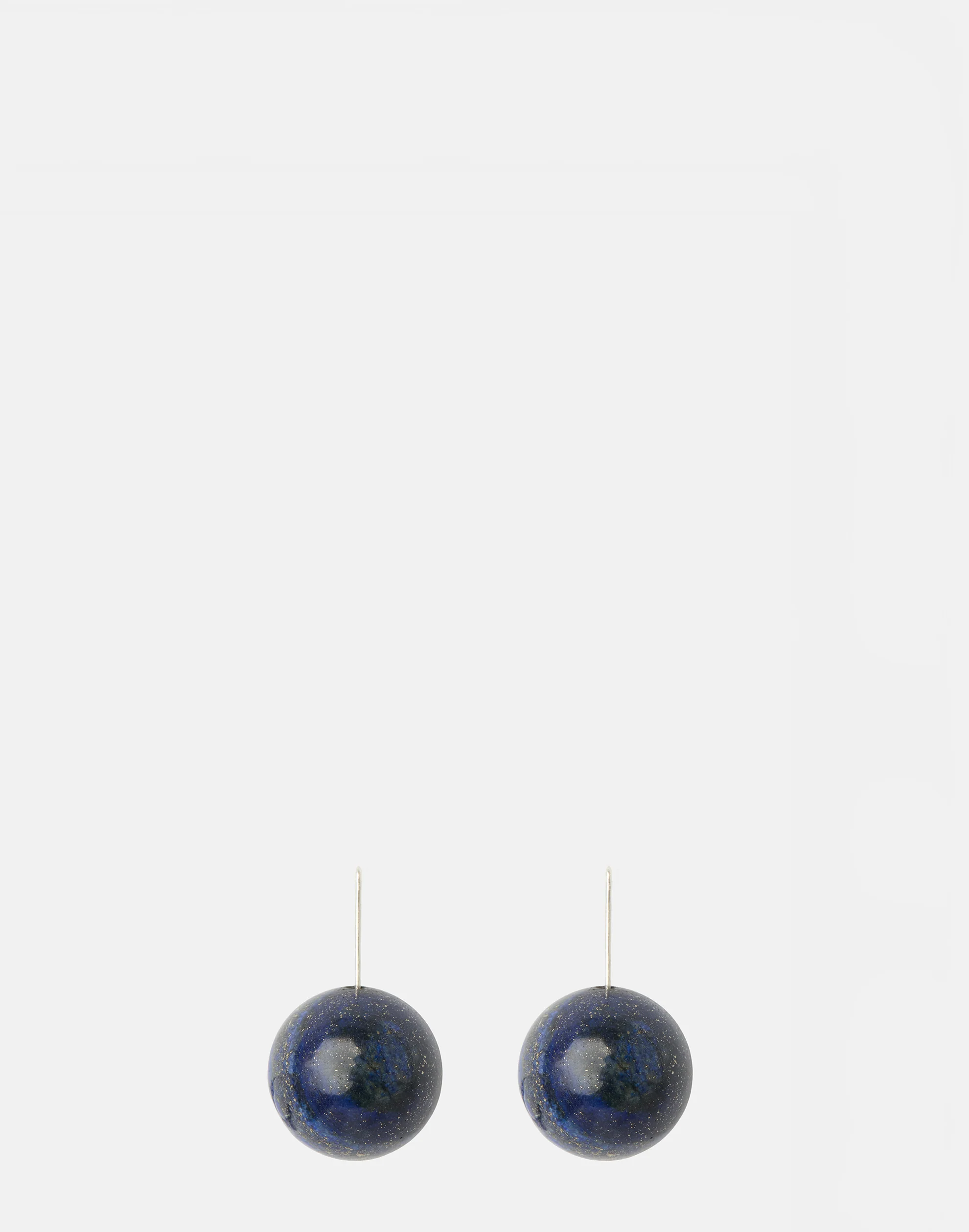 Lapis Lazuli & Silver Karla Earrings - Image 4