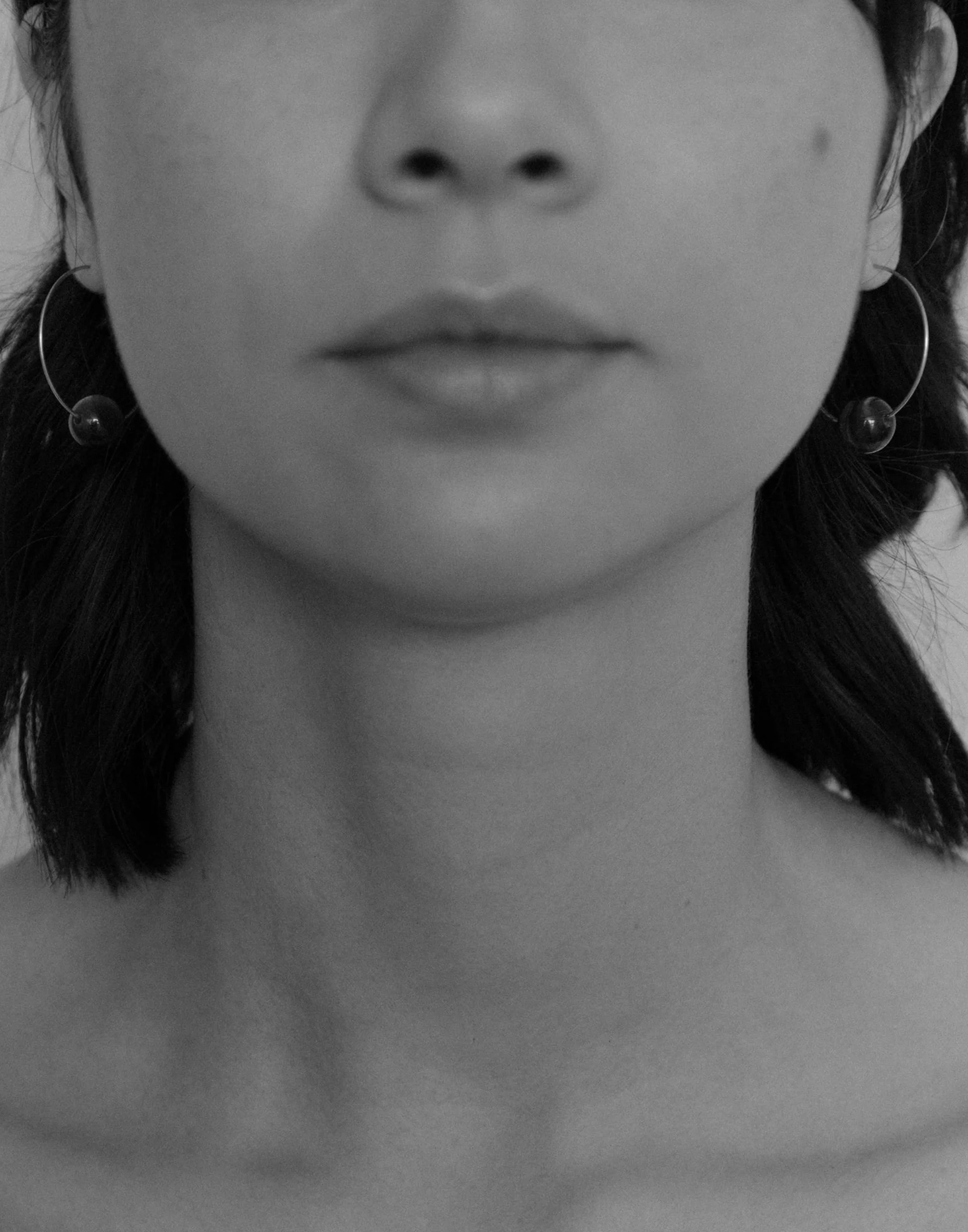 Tiger Eye & Silver Fern Hoop Earrings - Image 3