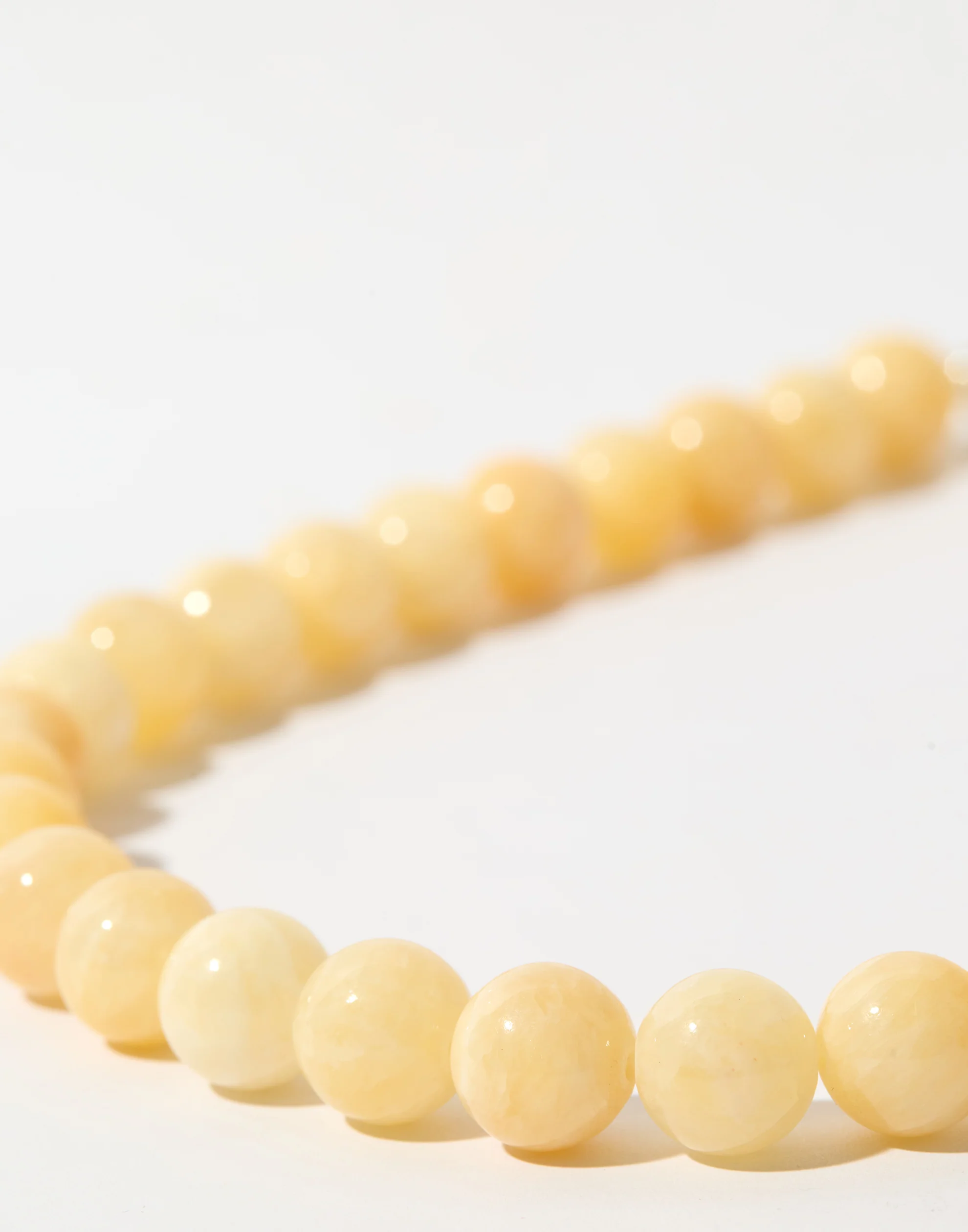 Yellow Calcite & Silver Daphne Necklace - Image 4
