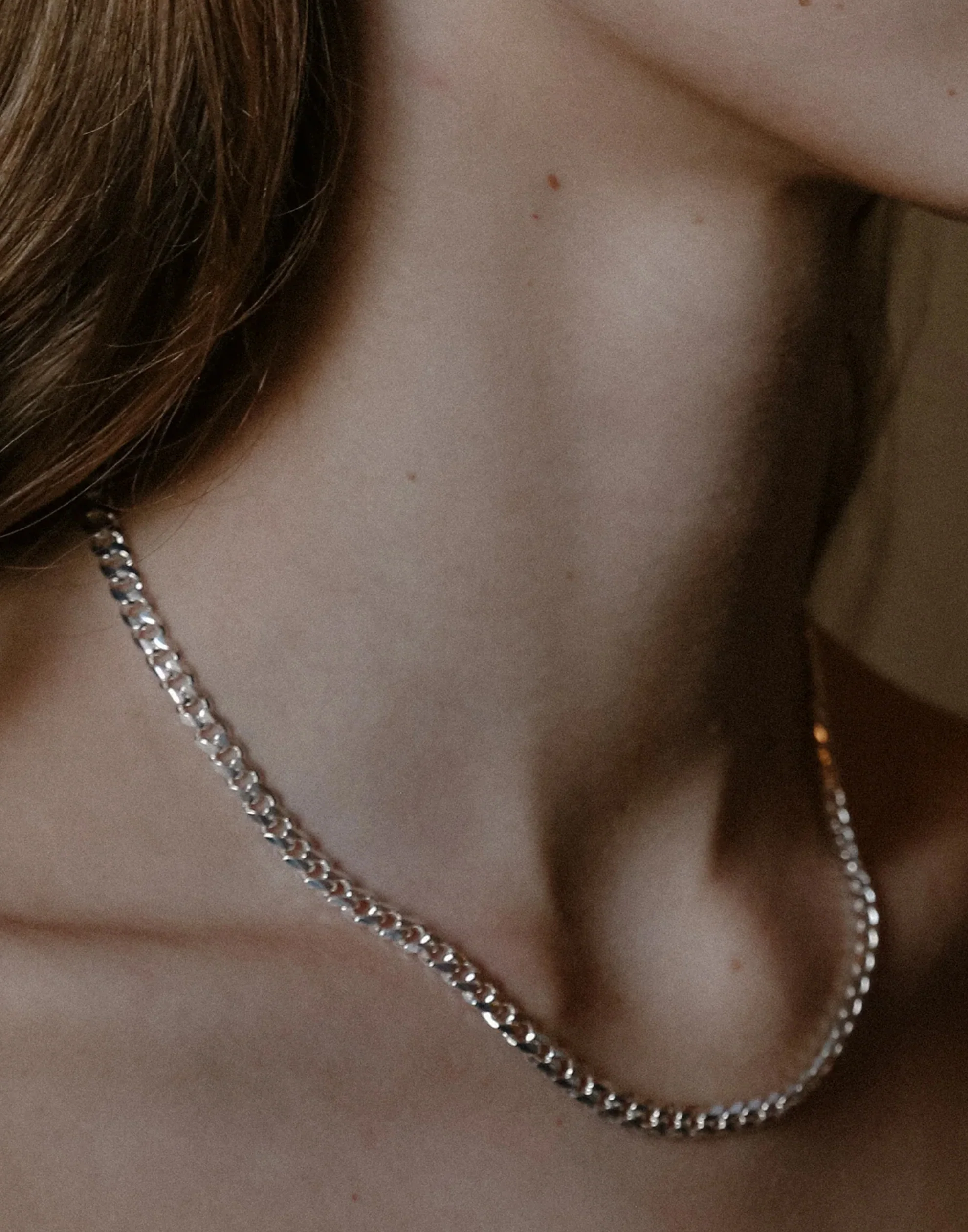 Silver Eileen Chain Necklace - Image 3
