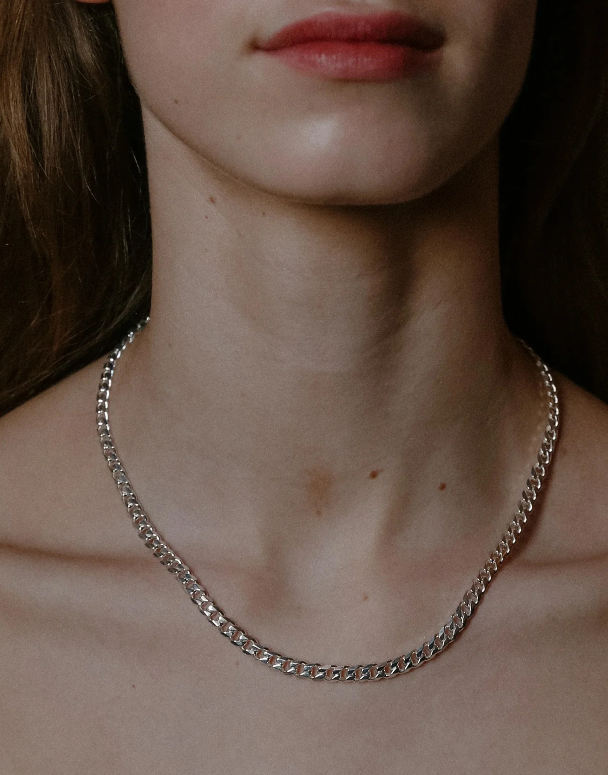 Silver Eileen Chain Necklace - Image 4