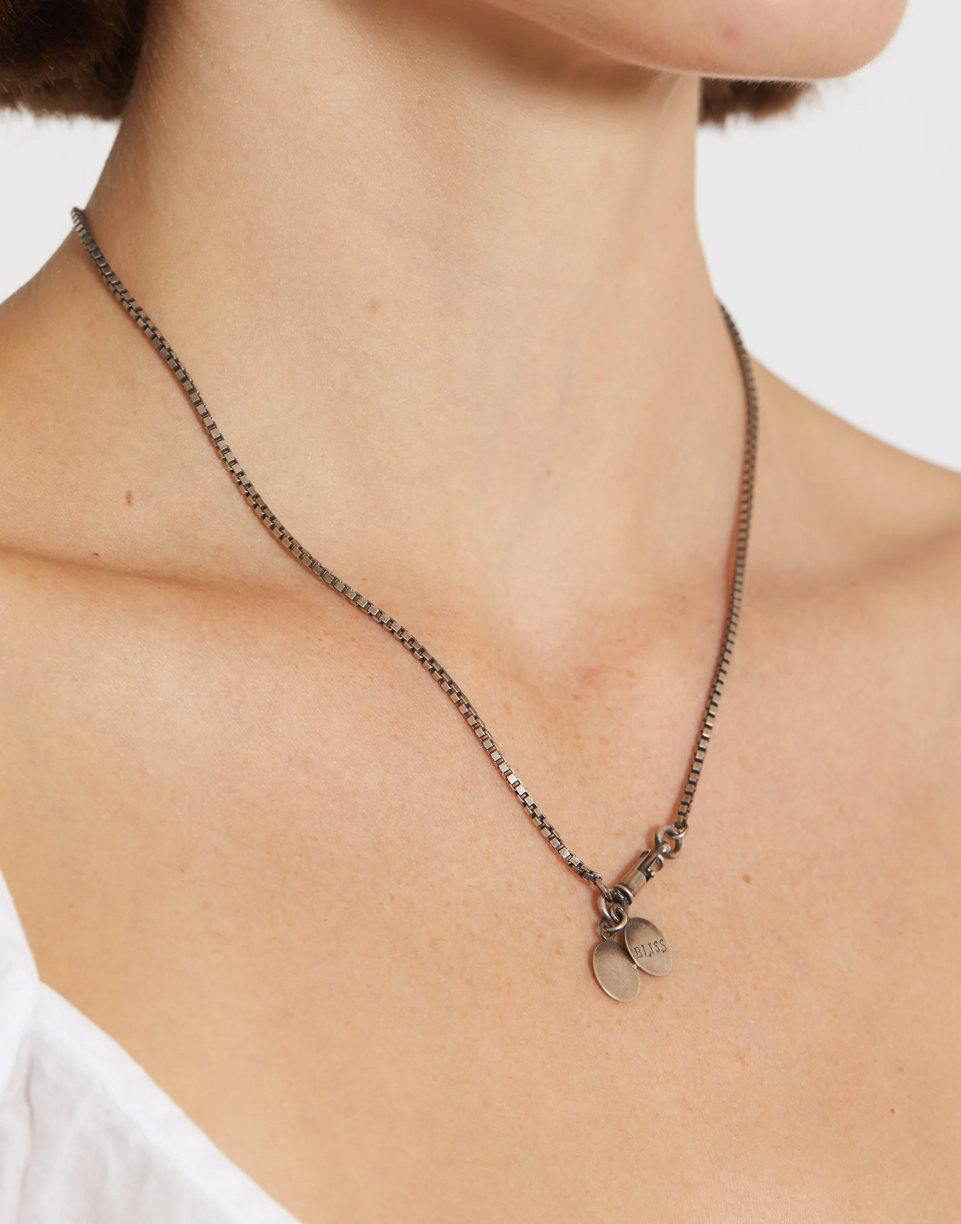 Silver Medallion Symbol Necklace - Image 3