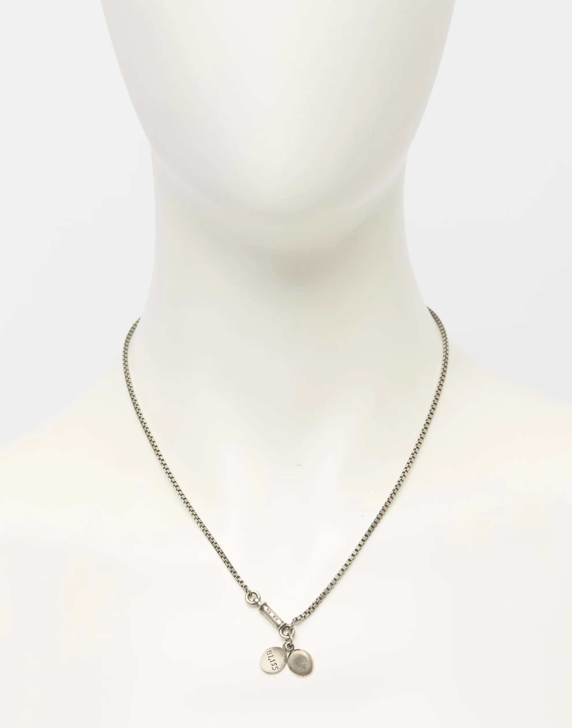Silver Medallion Symbol Necklace - Image 5