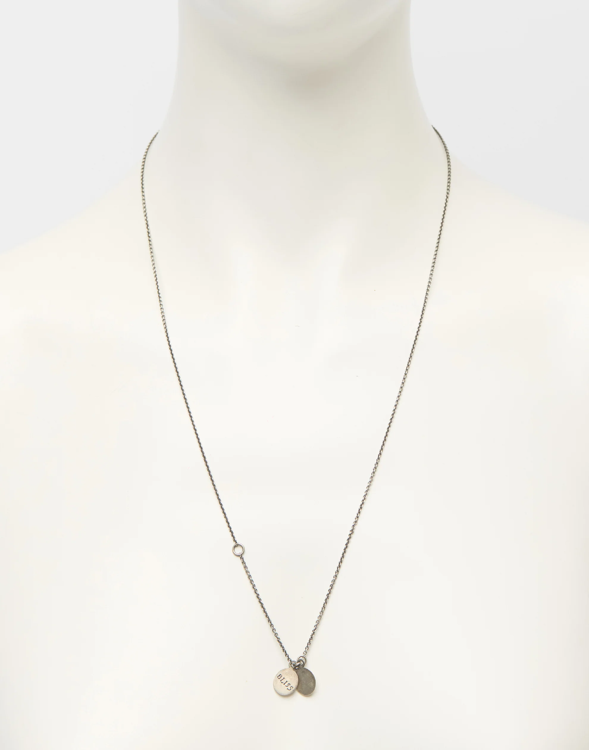 Silver Mini Medallion Necklace - Image 3