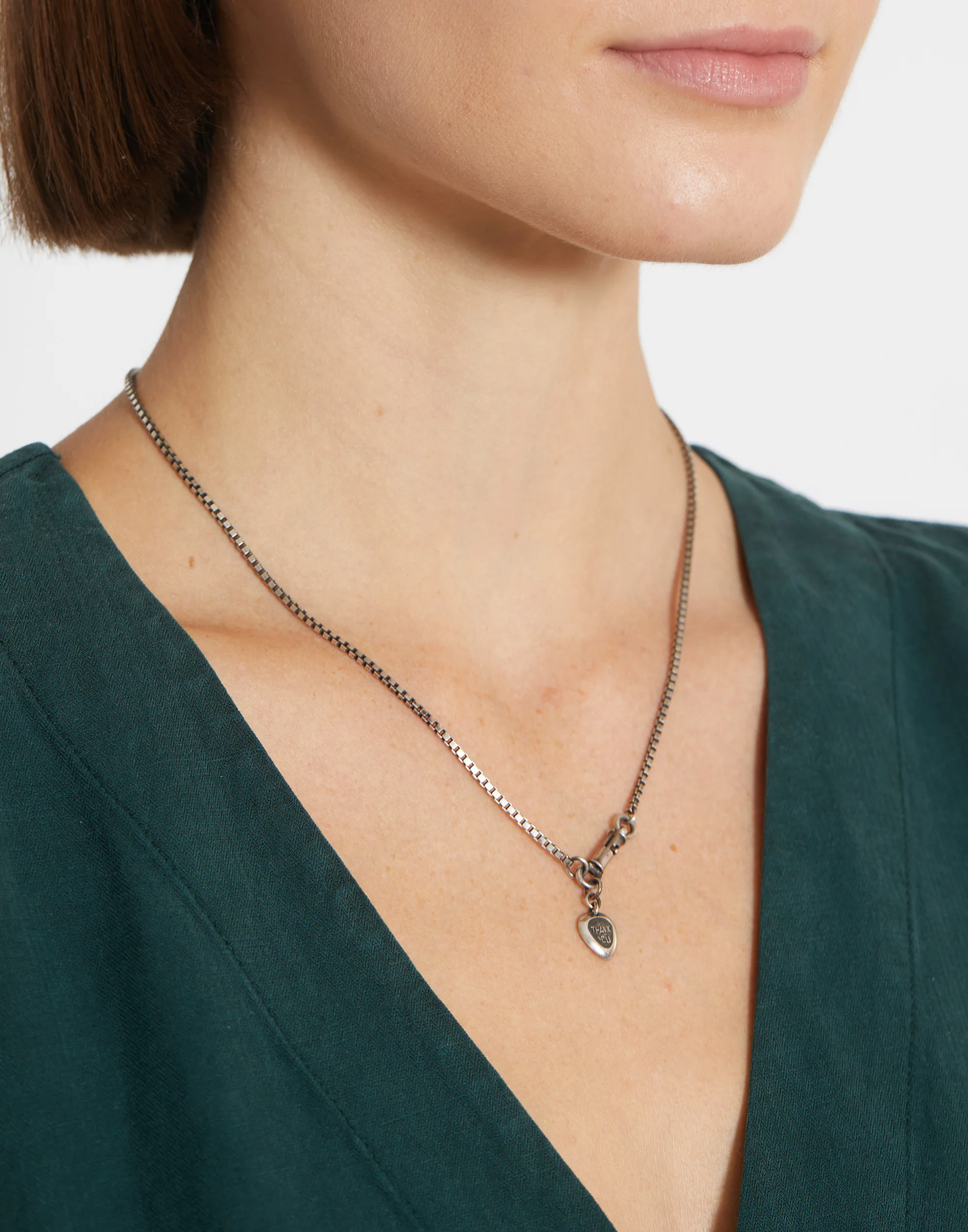 Silver Thank You Symbol Necklace - Image 3